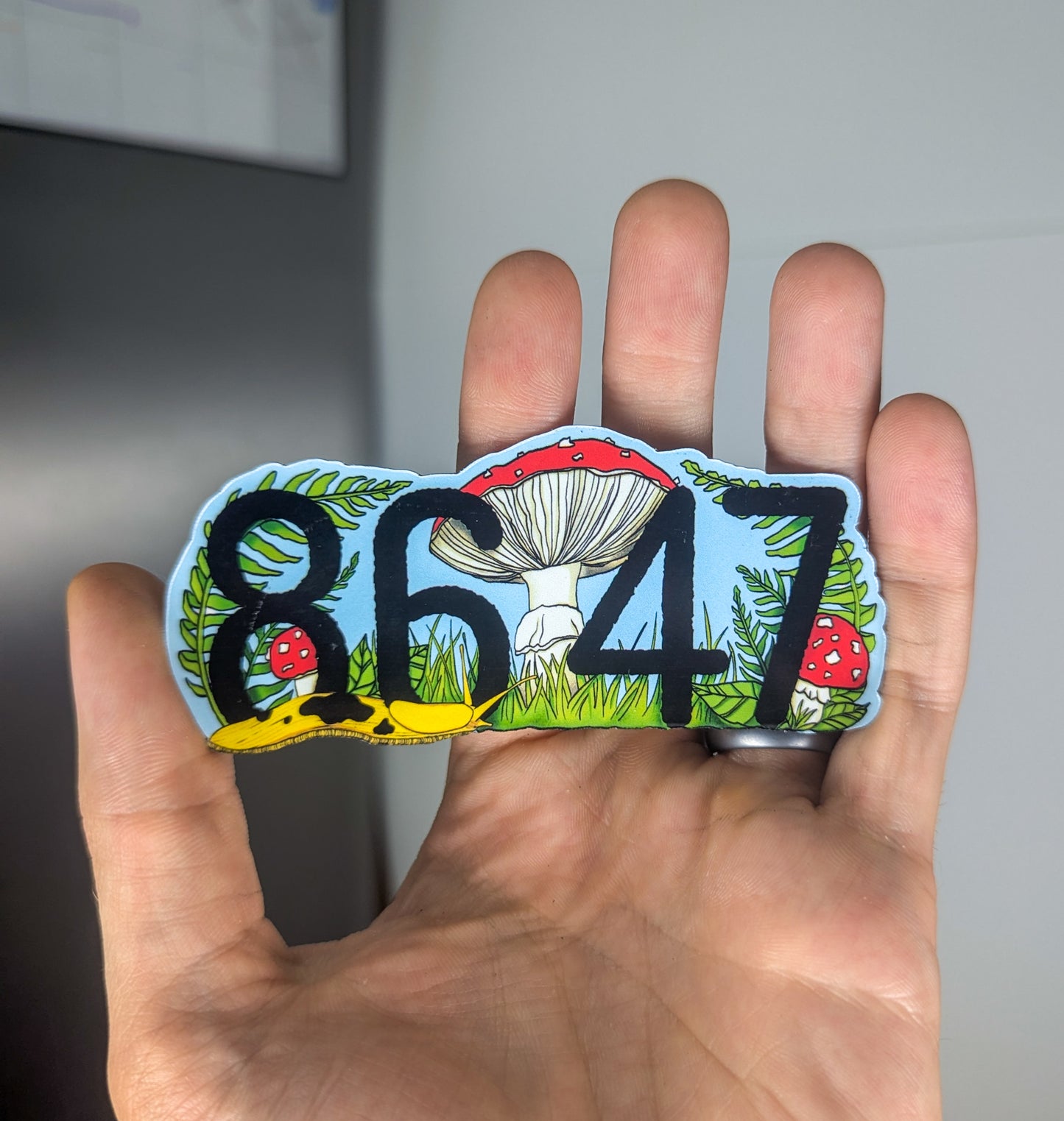 8647 Mushroom Magnet | No Kings/Anti-Oligarchy Magnet
