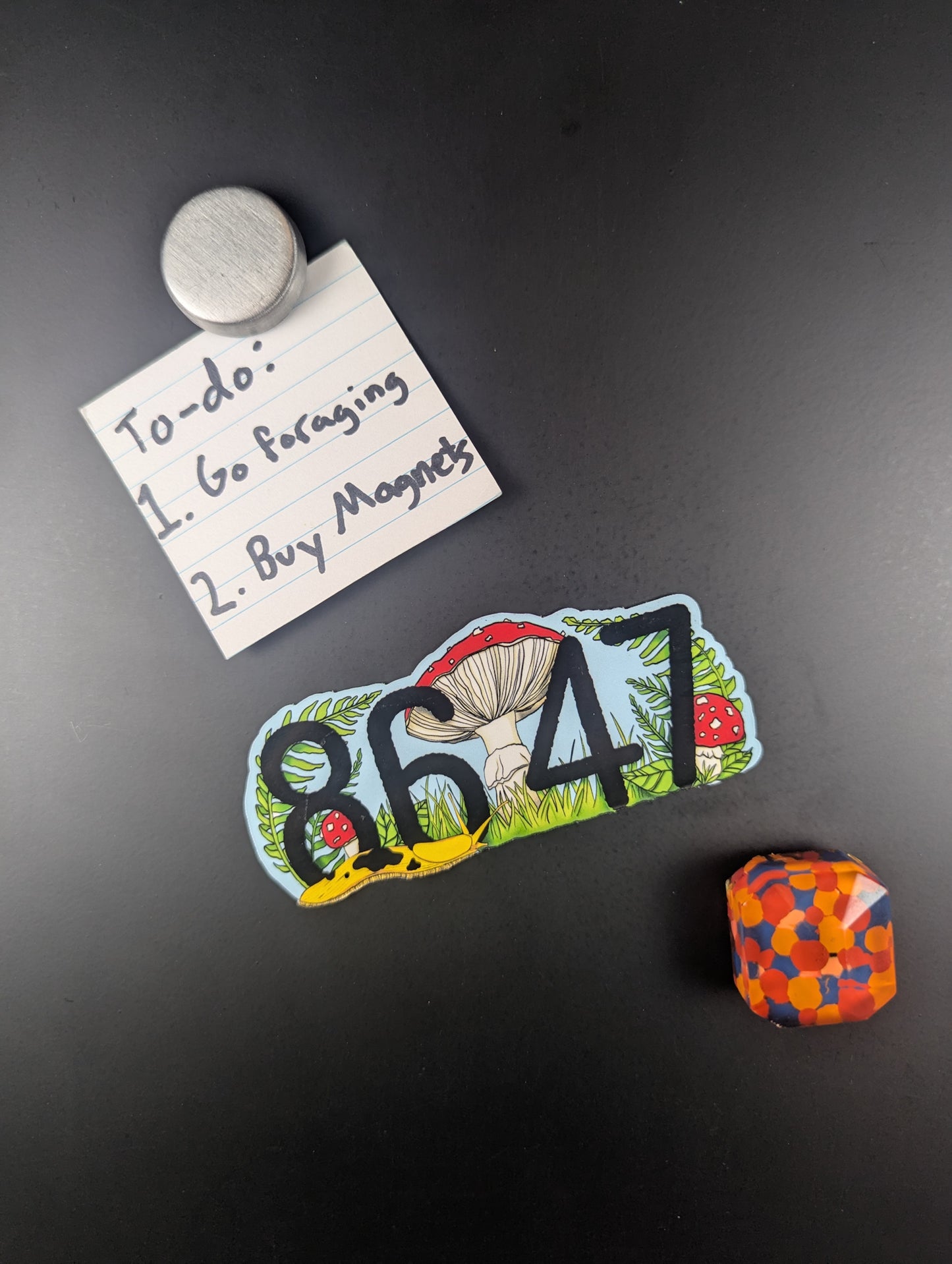 8647 Mushroom Magnet | No Kings/Anti-Oligarchy Magnet