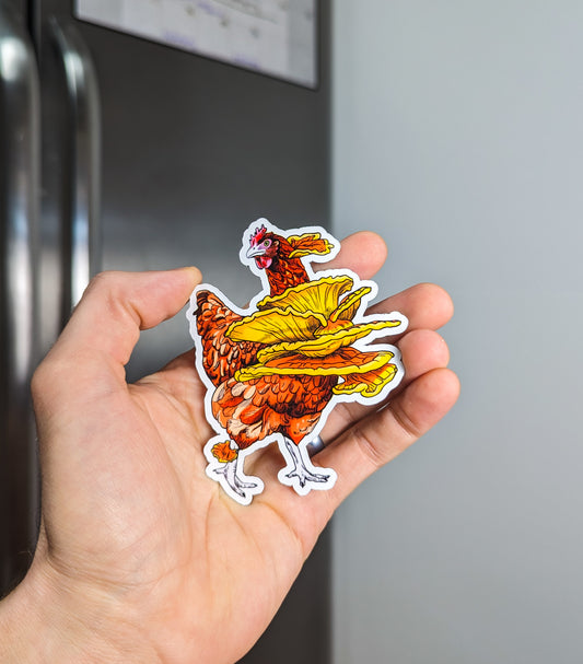 Chicken of the Woods | Funny Mushroom Magnet