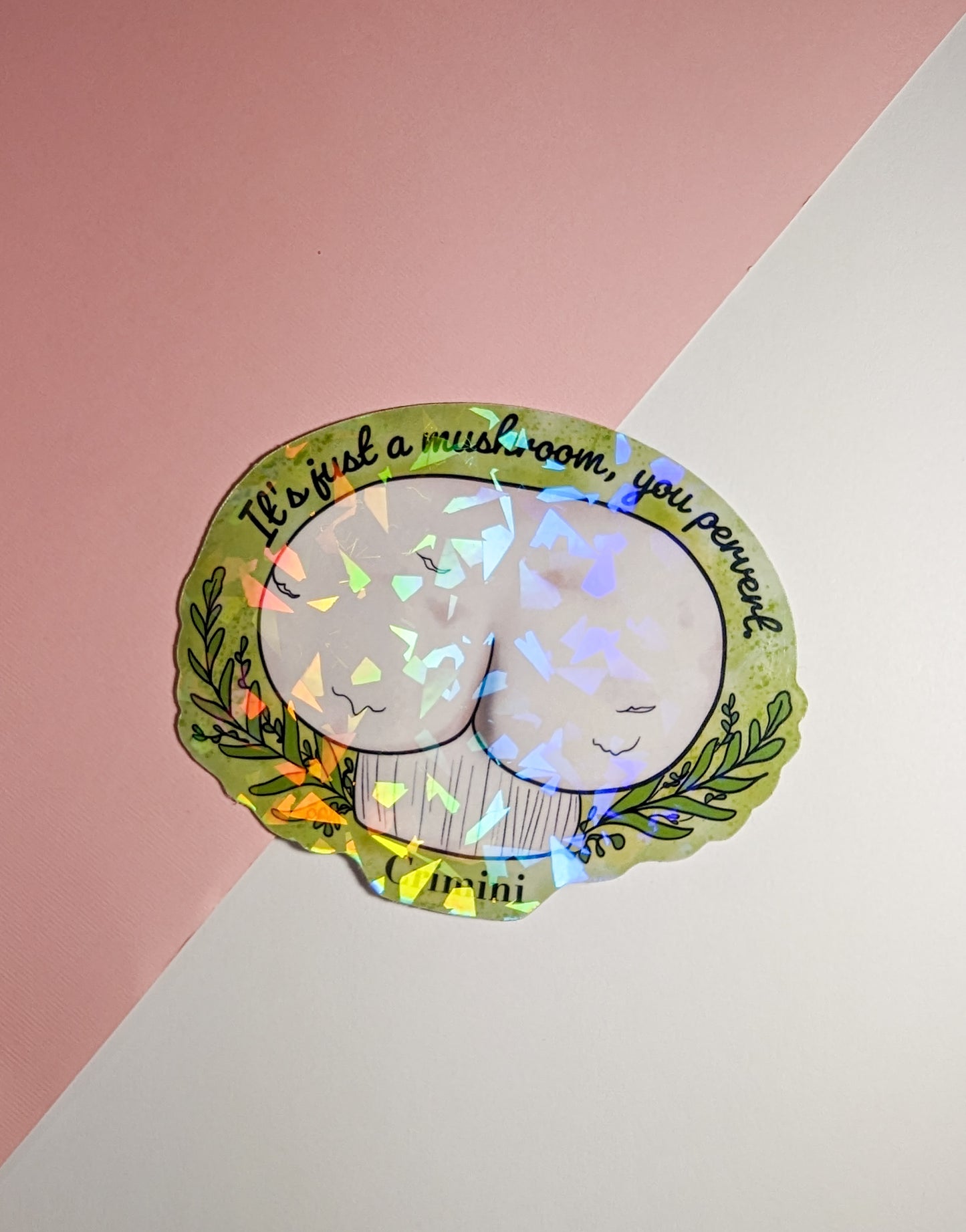 It's Just a Mushroom, You Pervert | Set of 3 Adult Humor Mushroom Stickers
