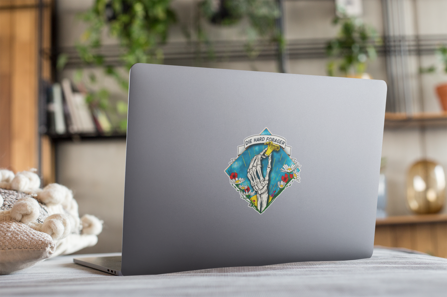 Die Hard Forager | Morbid Chanterelle Mushroom Sticker
