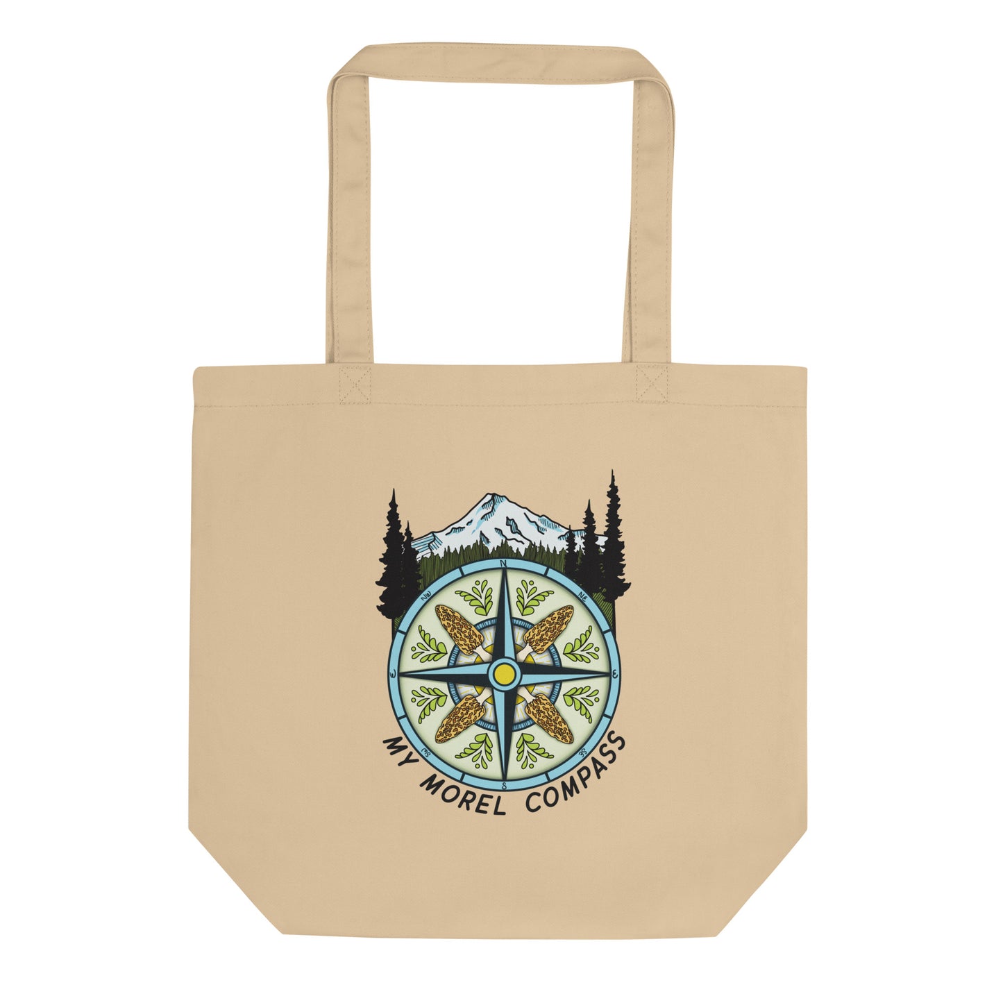 My Morel Compass | Eco Friendly Tote Bag | Funny Morel Mushroom Artwork