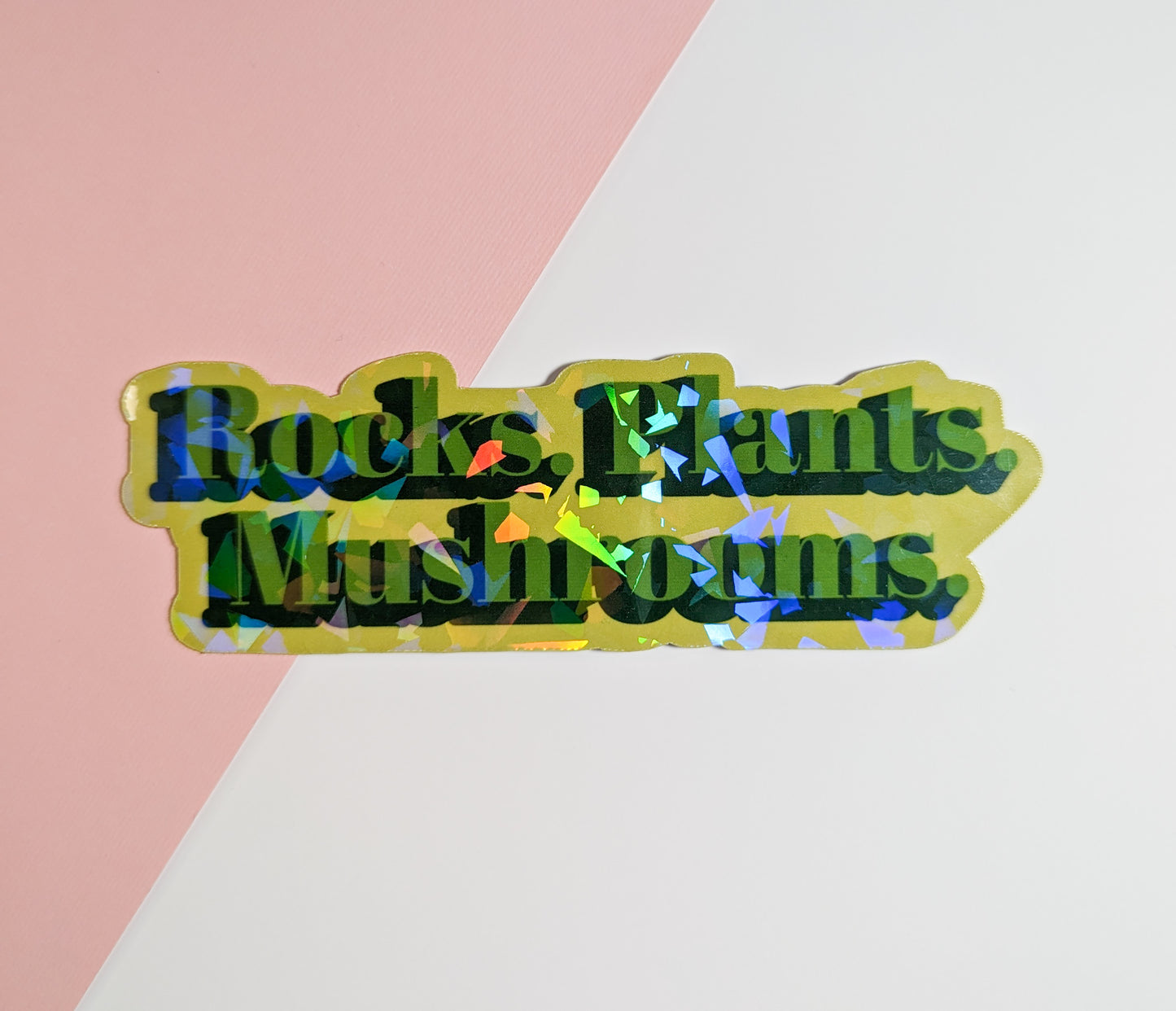 Rocks. Plants. Mushrooms. | Funny Nature Sticker