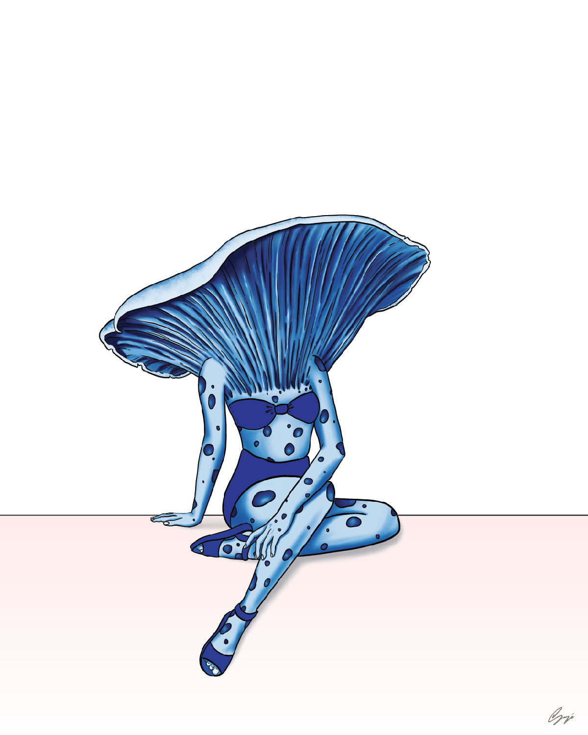 The Tantalizing Trio: A FunGal Triple Threat | Set of Three 8"x10" Prints | Sexy Mushroom Pinup Girls
