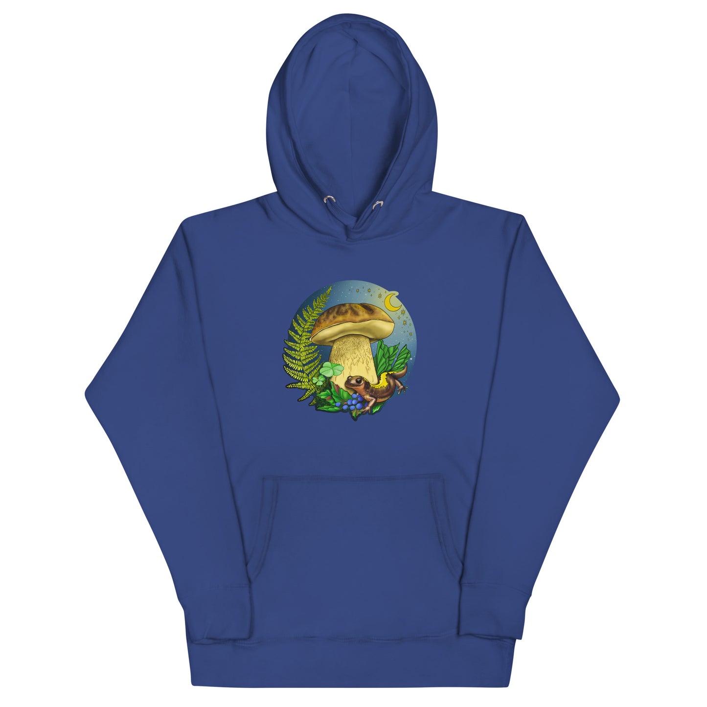 Porcini Mushroom and Salamander | Unisex Hoodie | Beautiful Mushroom Apparel