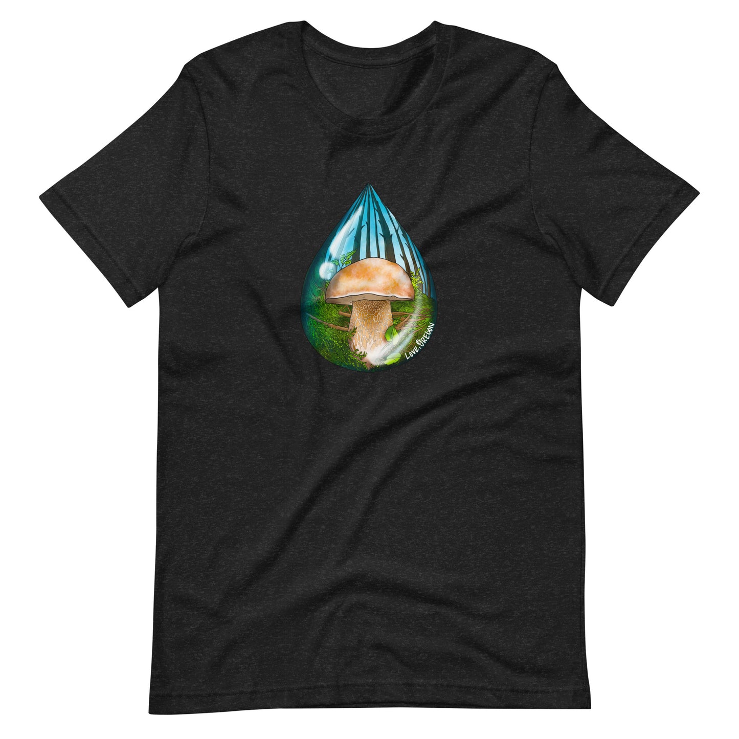 Porcini Raindrop | Unisex t-shirt | "Love, Oregon" Series