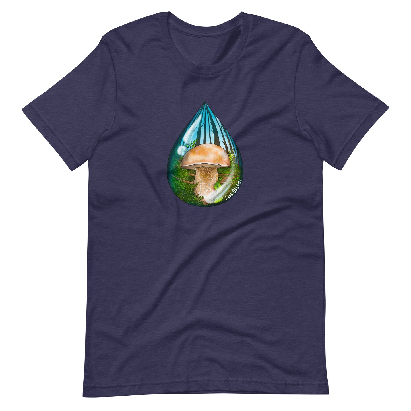 Porcini Raindrop | Unisex t-shirt | "Love, Oregon" Series