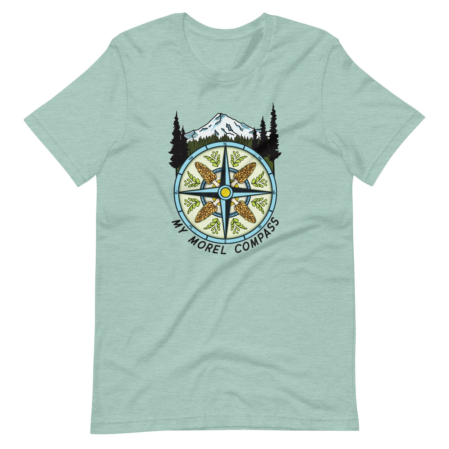 My Morel Compass | Unisex T-Shirt | Funny Morel Mushroom Apparel