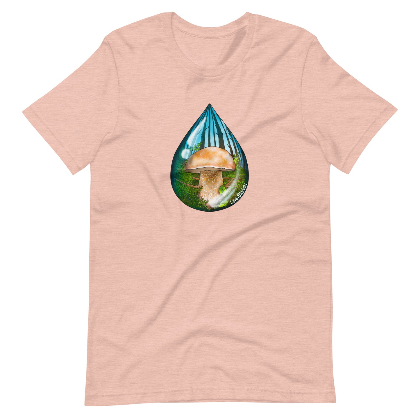Porcini Raindrop | Unisex t-shirt | "Love, Oregon" Series