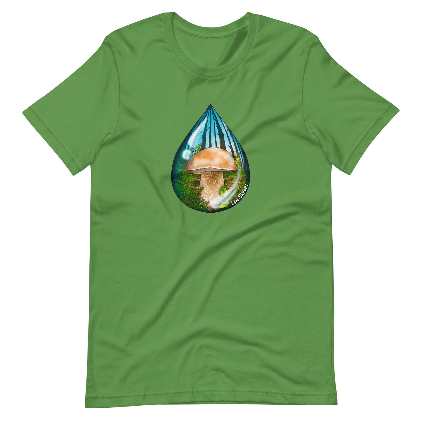 Porcini Raindrop | Unisex t-shirt | "Love, Oregon" Series