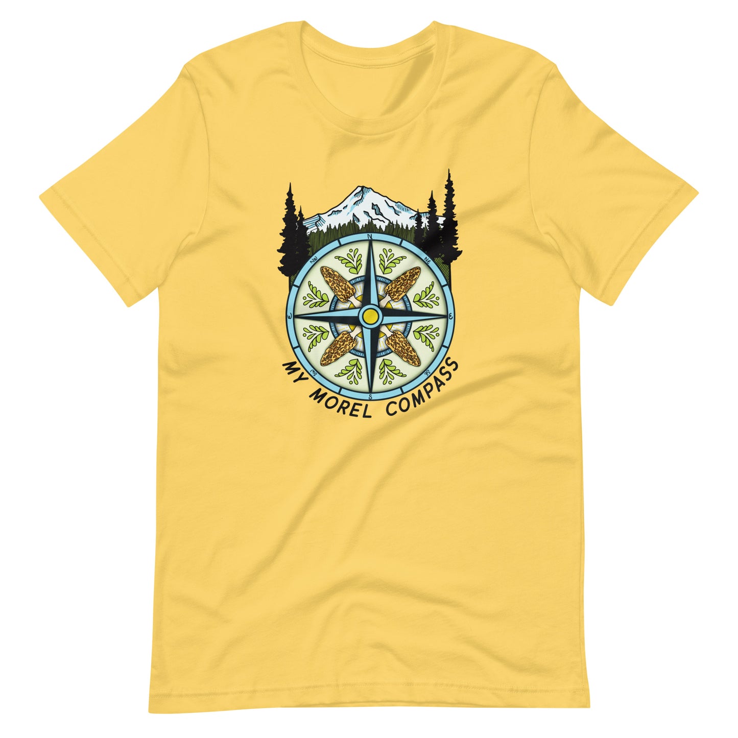 My Morel Compass | Unisex T-Shirt | Funny Morel Mushroom Apparel