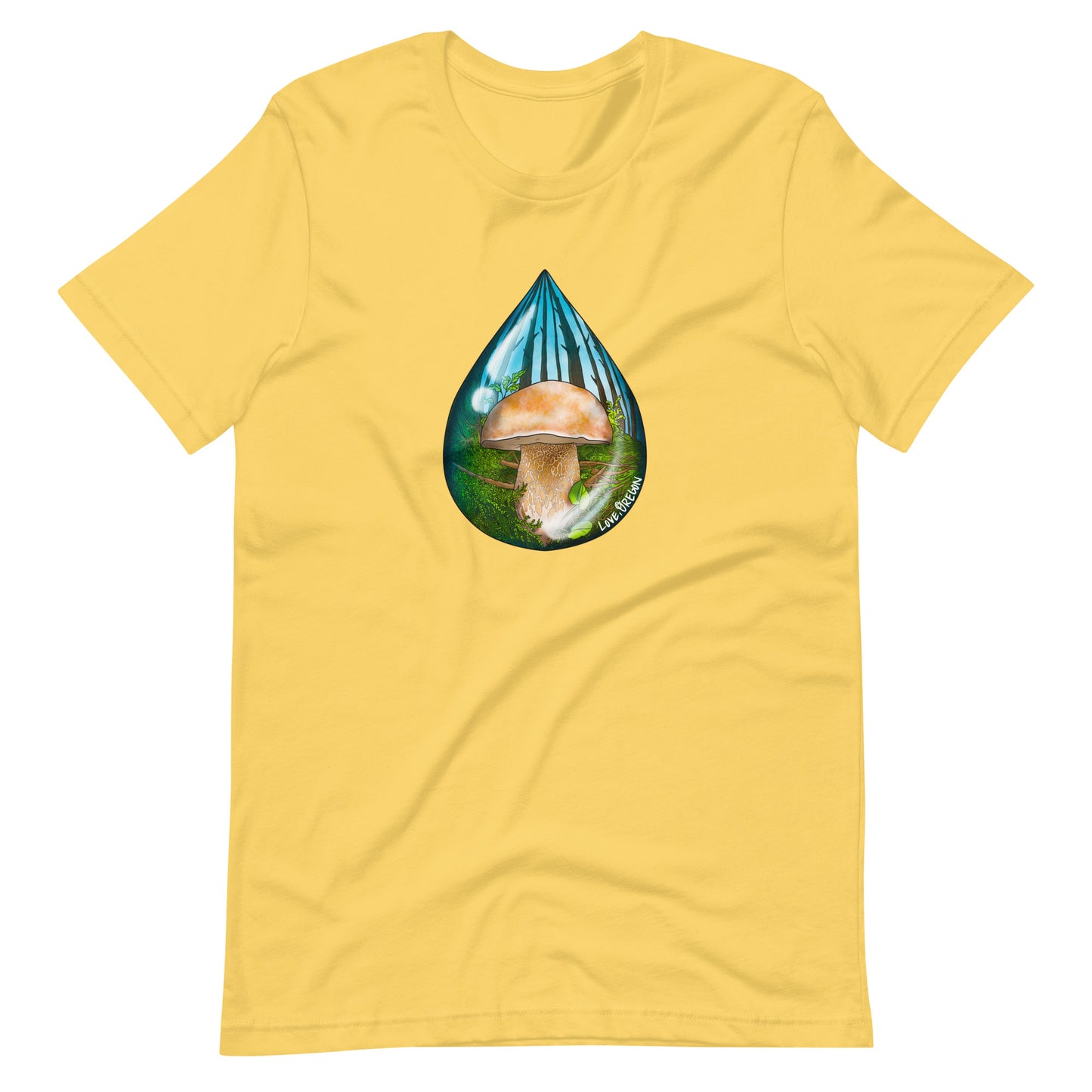 Porcini Raindrop | Unisex t-shirt | "Love, Oregon" Series