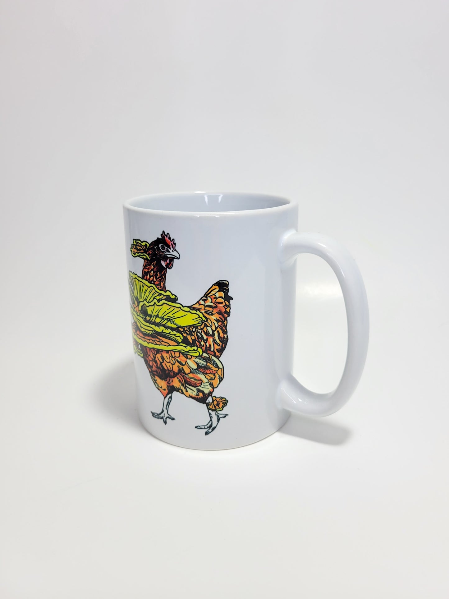 Chicken Of The Woods | Funny Mushroom Mug | Mushroom Artwork on Ceramic Cup | 11oz/15oz Sizes