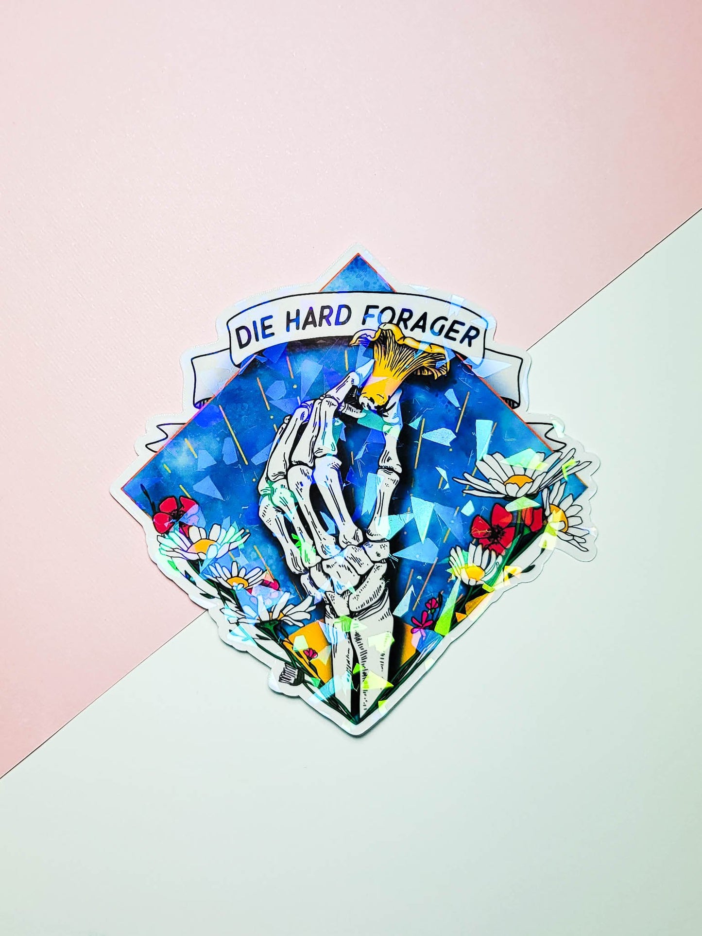 Die Hard Forager | Morbid Chanterelle Mushroom Sticker