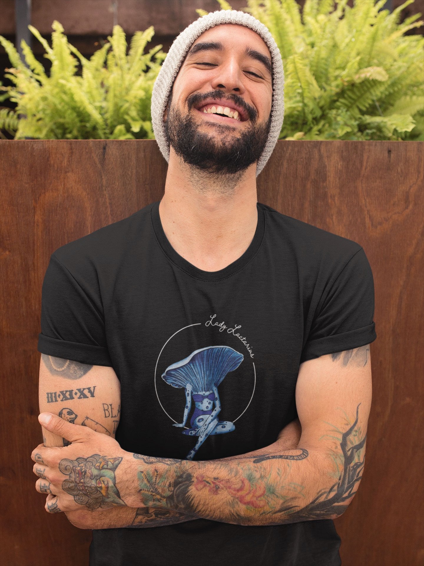 Lady Lactarius | Sexy Mushroom Pinup Girl T-Shirt | 100% Cotton