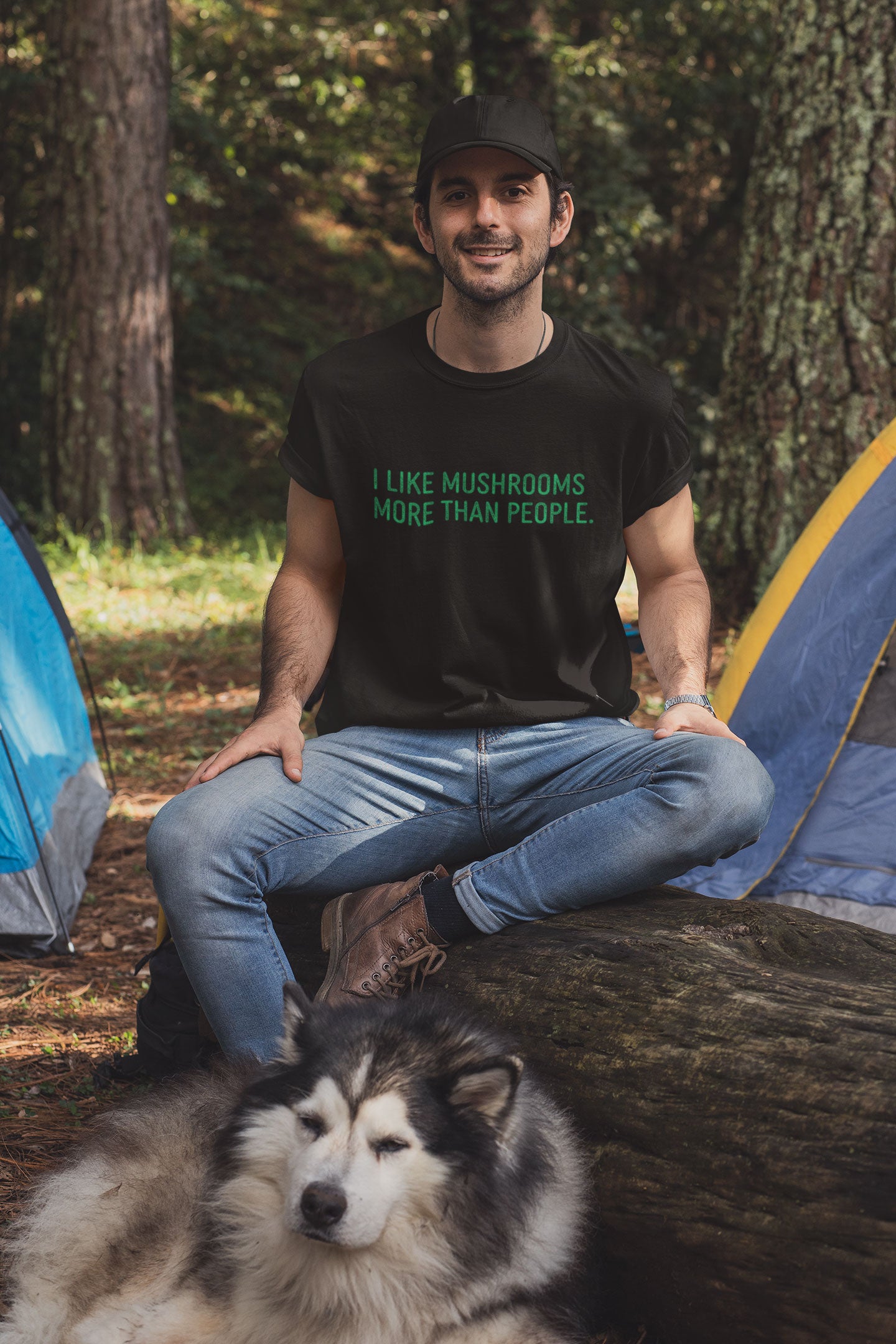 I Like Mushrooms More Than People. | Funny 100% Cotton T-Shirt
