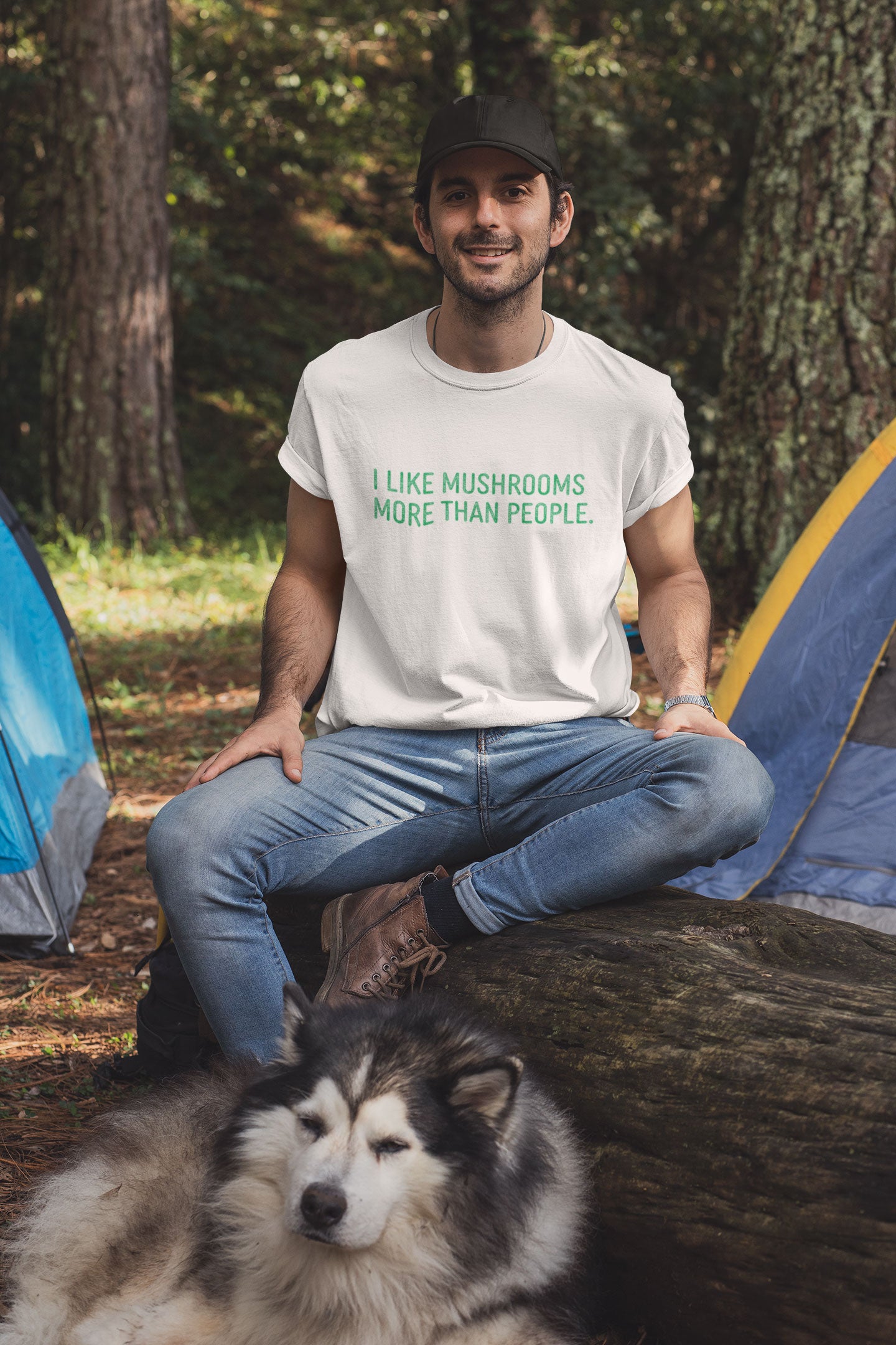 I Like Mushrooms More Than People. | Funny 100% Cotton T-Shirt