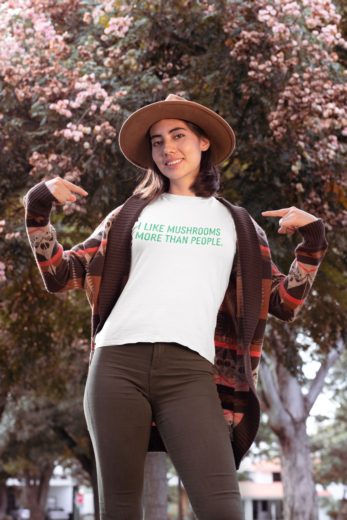 I Like Mushrooms More Than People. | Funny 100% Cotton T-Shirt