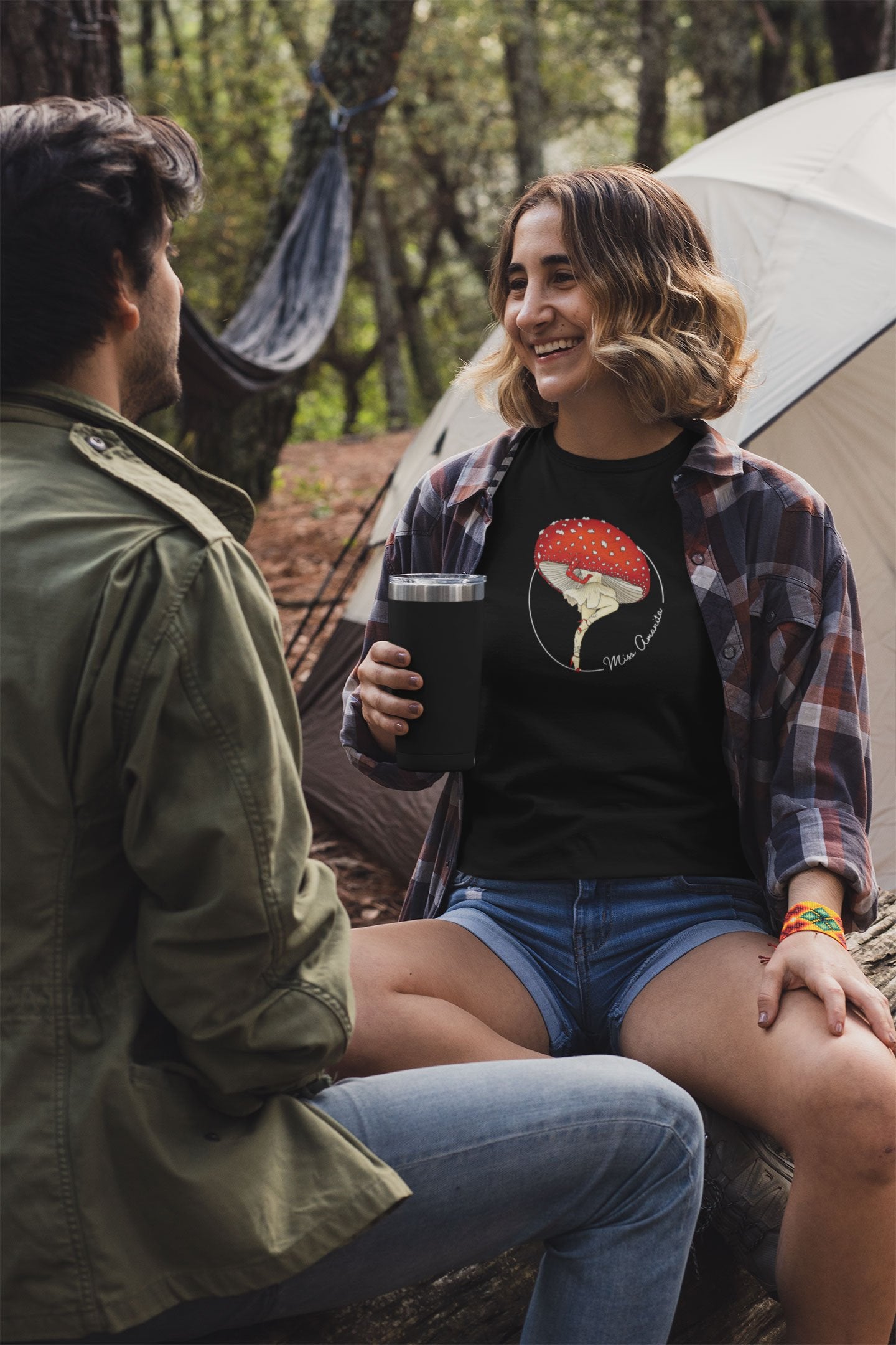 Miss Amanita T-Shirt | Sexy Mushroom Pinup Girl | 100% Cotton