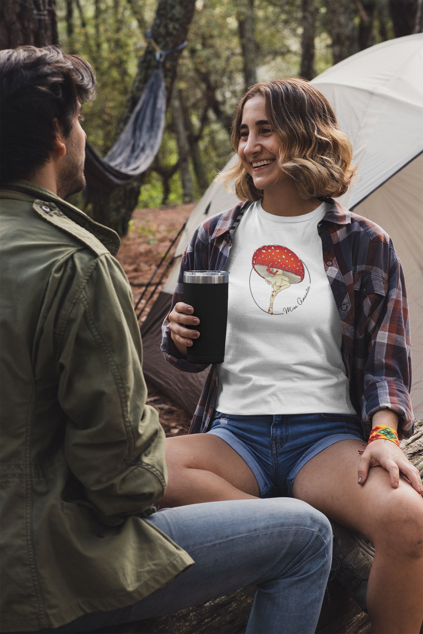Miss Amanita T-Shirt | Sexy Mushroom Pinup Girl | 100% Cotton