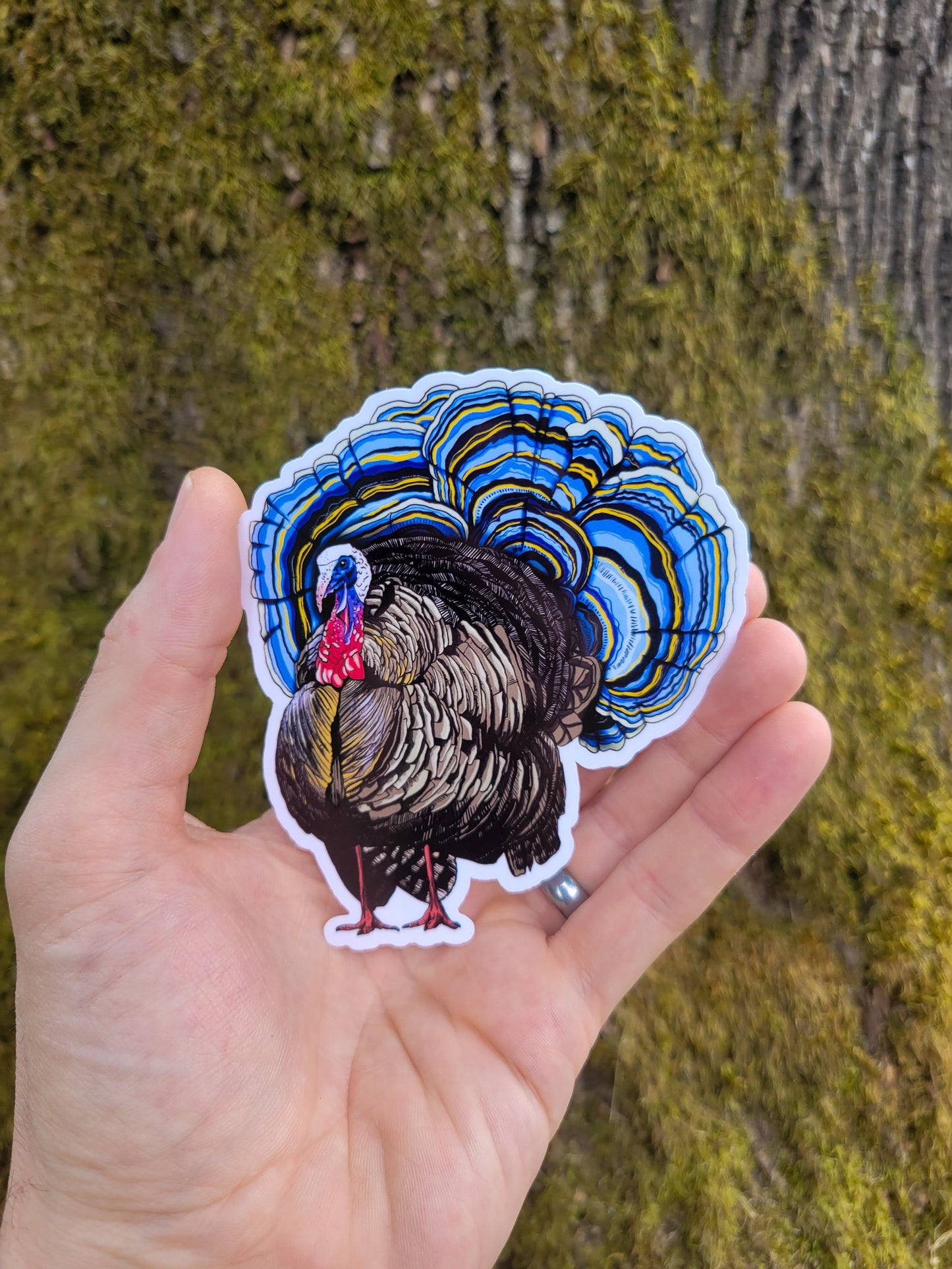 Turkey Tail Sticker | Funny Mushroom Sticker