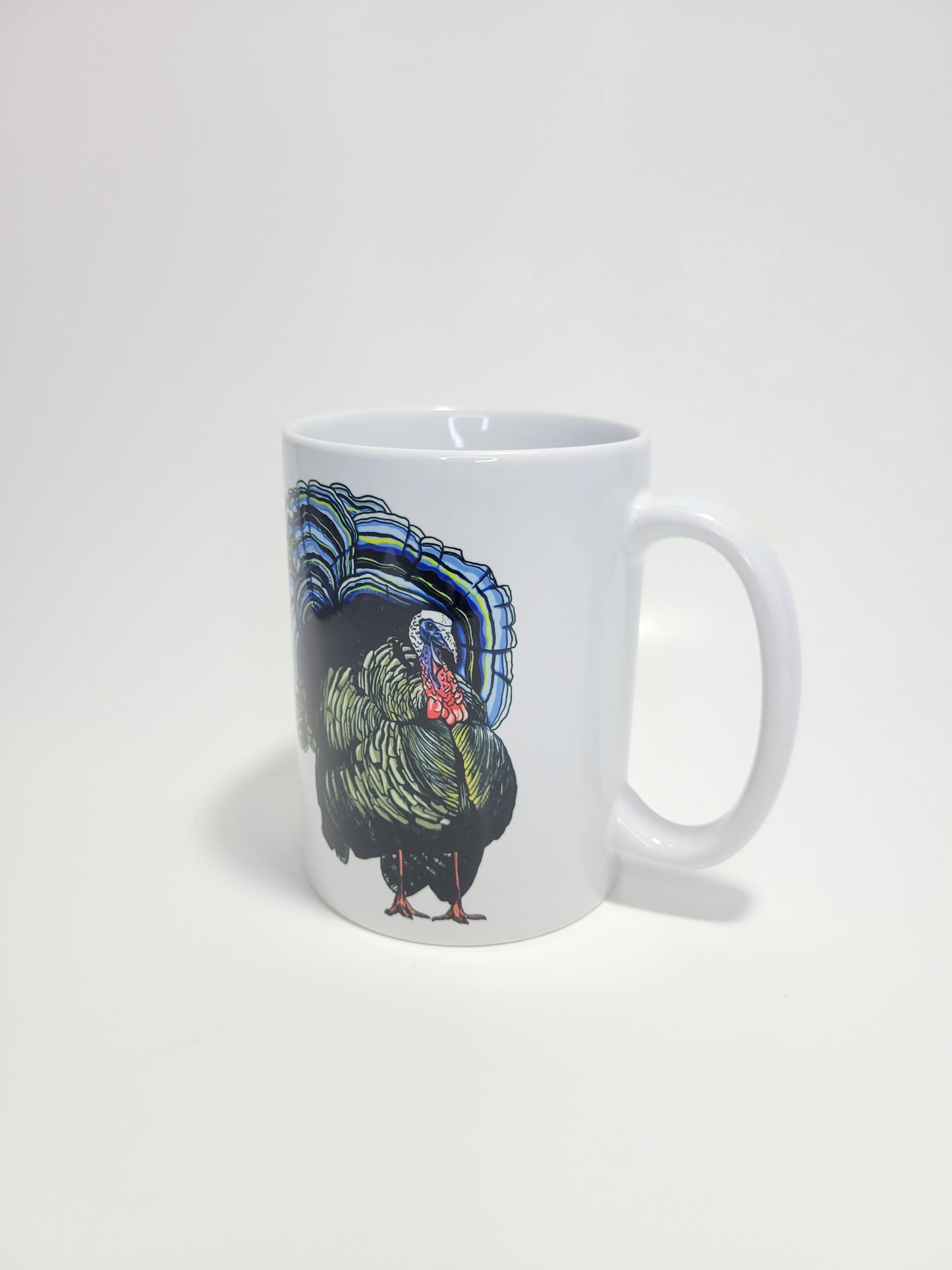 Turkey Tail | Funny Mushroom Mug | Mushroom Artwork on Ceramic Cup | 11oz/15oz Sizes