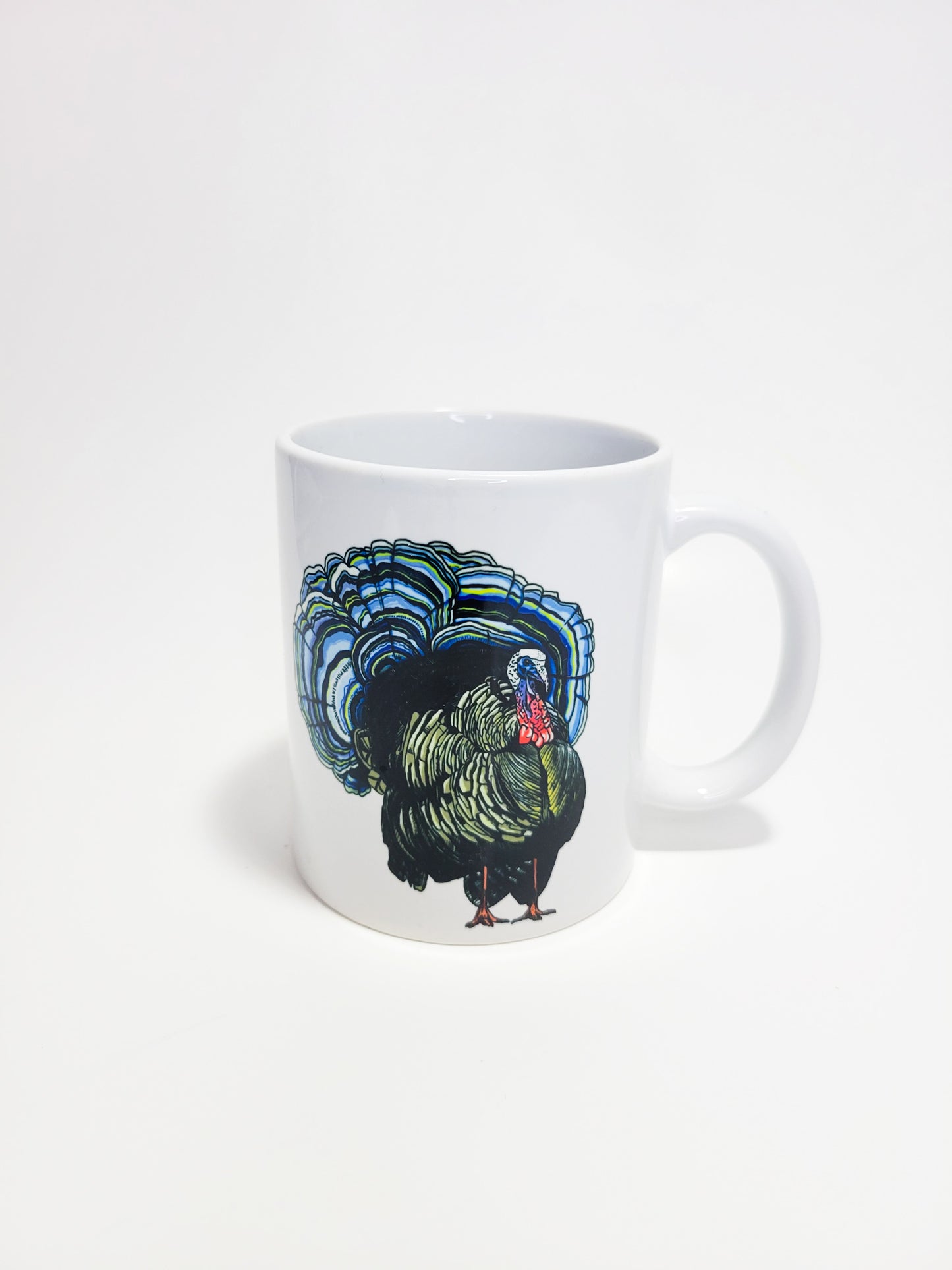 Turkey Tail | Funny Mushroom Mug | Mushroom Artwork on Ceramic Cup | 11oz/15oz Sizes
