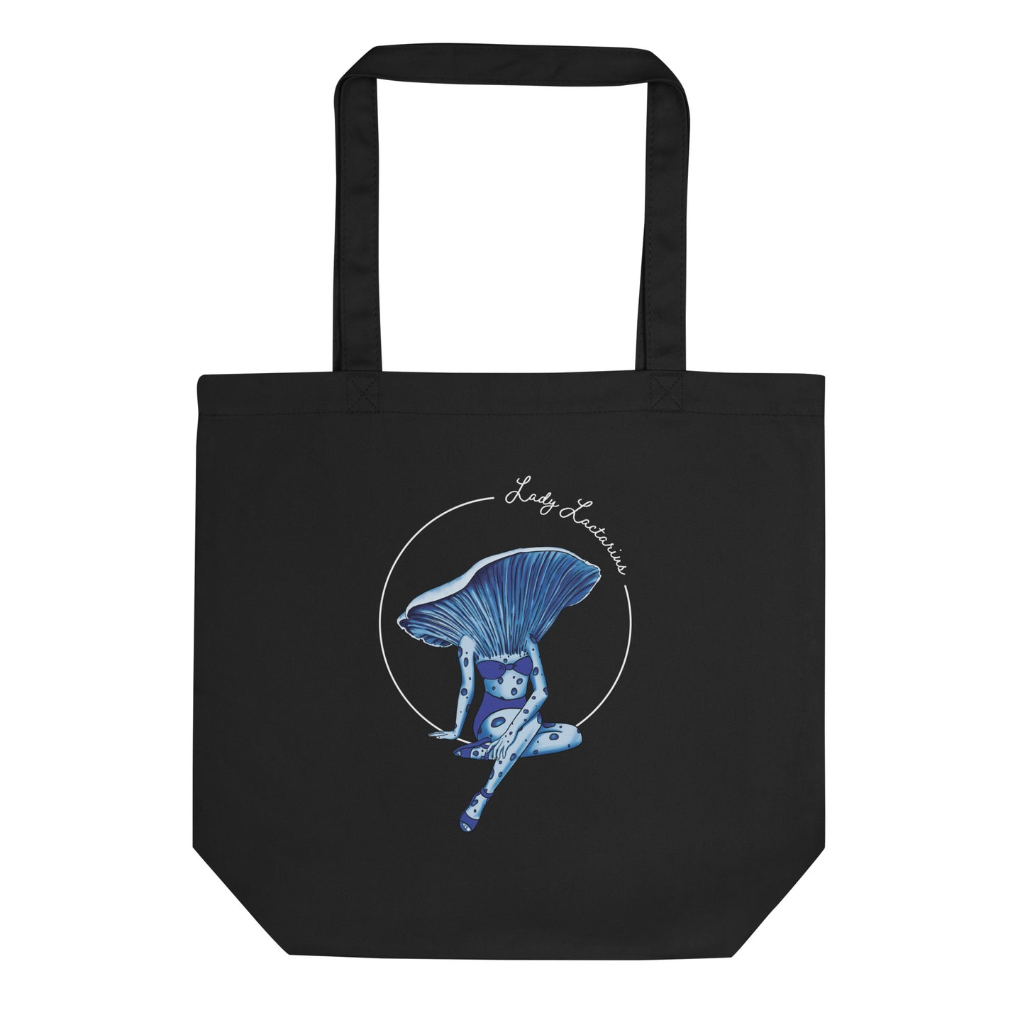 Lady Lactarius | Eco-Friendly Tote Bag | Sexy Mushroom Pinup Girl