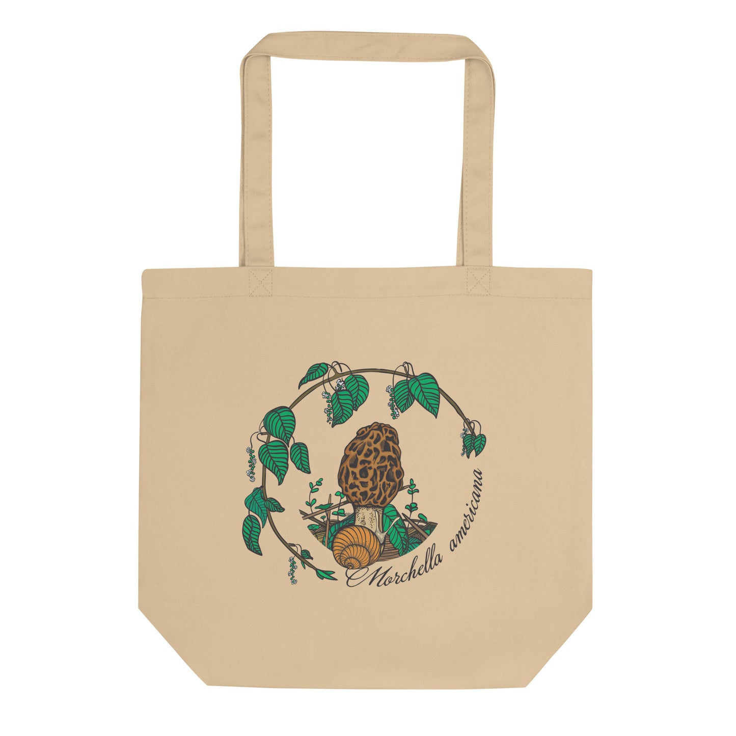 Morchella americana | Eco-Friendly Tote Bag | American Yellow Morel Mushroom