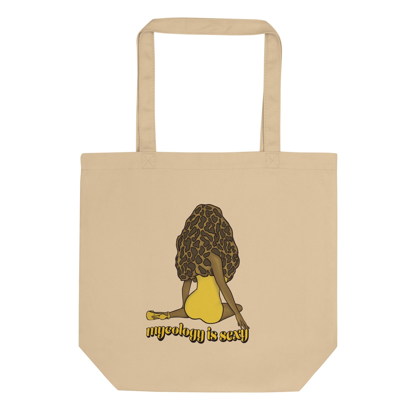 Madam Morel | Eco-Friendly Tote Bag | Sexy Mushroom Pinup Girl