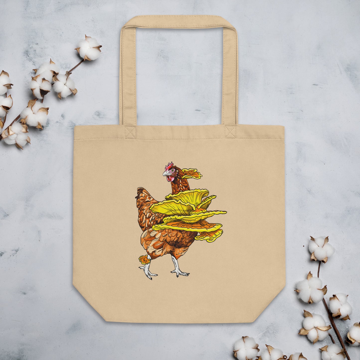 Chicken Of The Woods | Eco-Friendly Tote Bag | Funny Mushroom Artwork