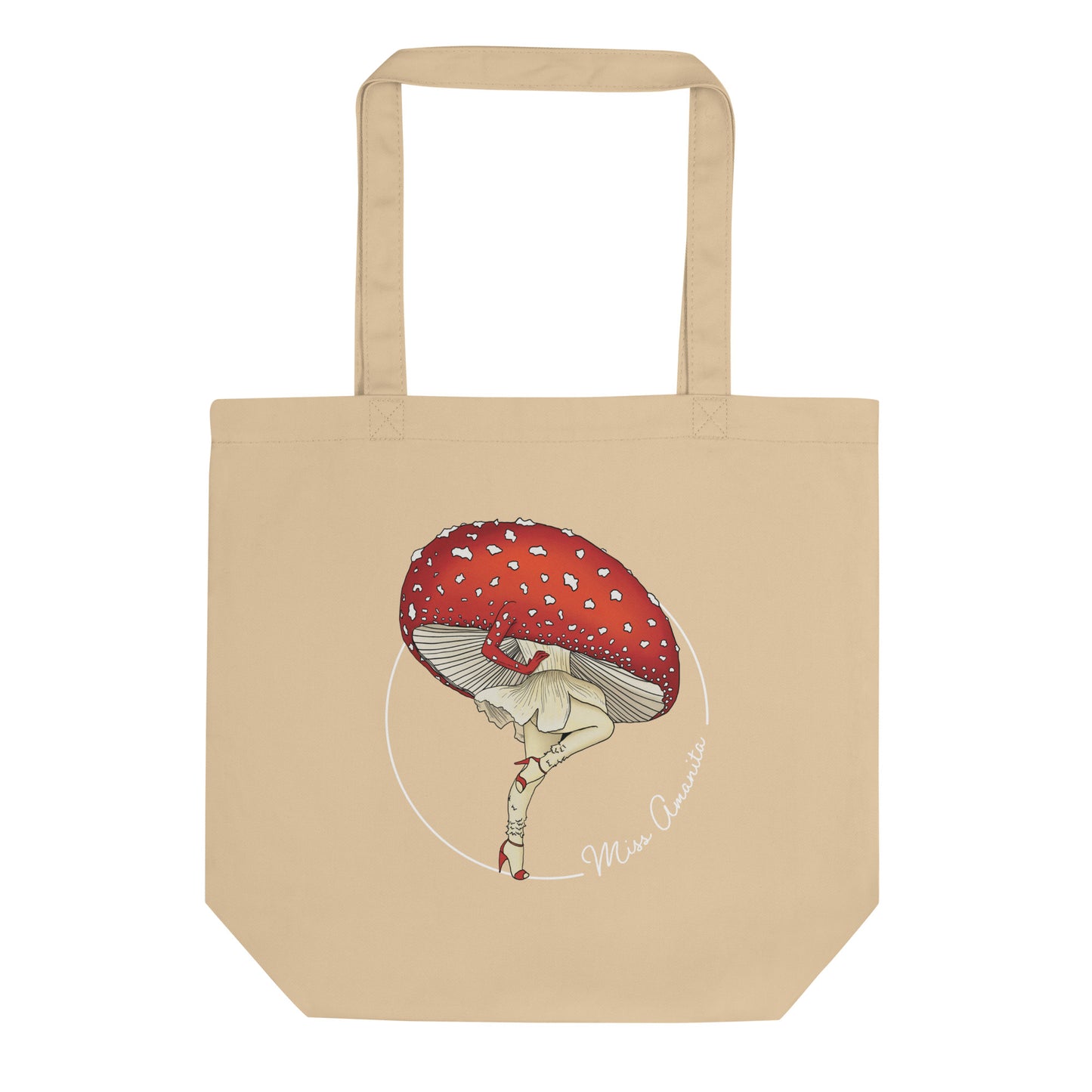 Miss Amanita | Eco-Friendly Tote Bag | Sexy Mushroom Pinup Girl