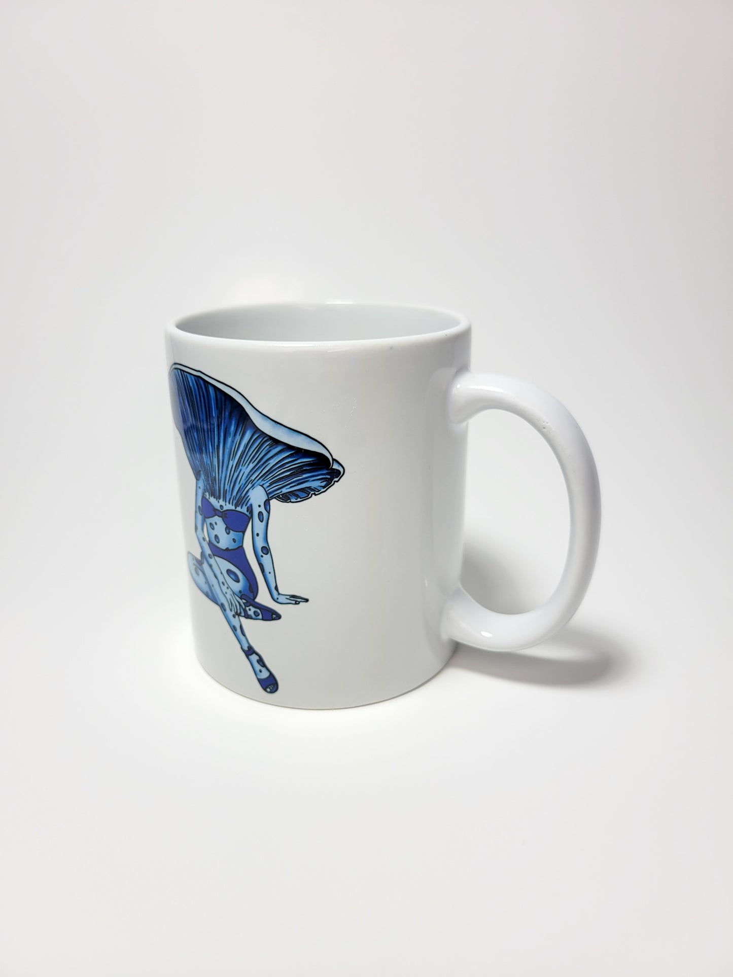 Lady Lactarius Coffee Mug | Mushroom Pinup Girl Artwork | Unique Mushroom Design on Ceramic Cup | 11oz/15oz Sizes