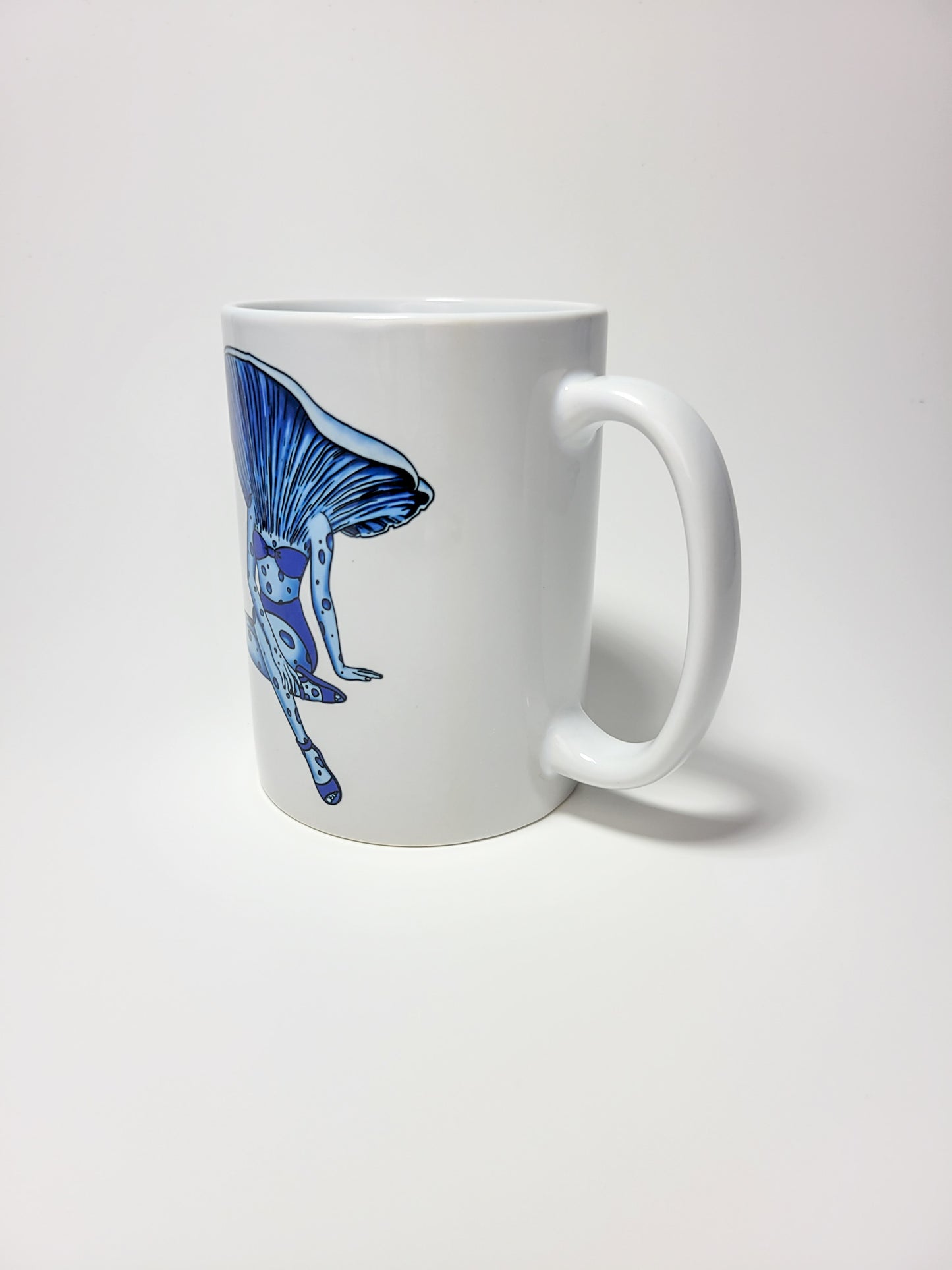 Lady Lactarius Coffee Mug | Mushroom Pinup Girl Artwork | Unique Mushroom Design on Ceramic Cup | 11oz/15oz Sizes