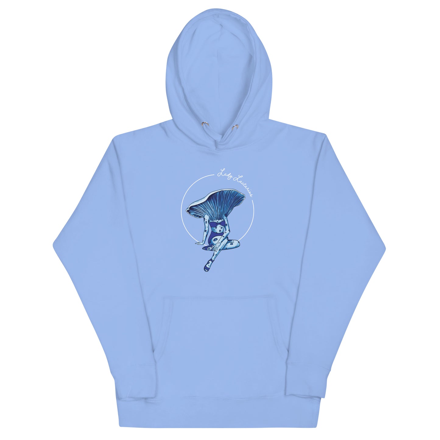 Lady Lactarius | Unisex Hoodie | Mushroom Pinup Girl Apparel