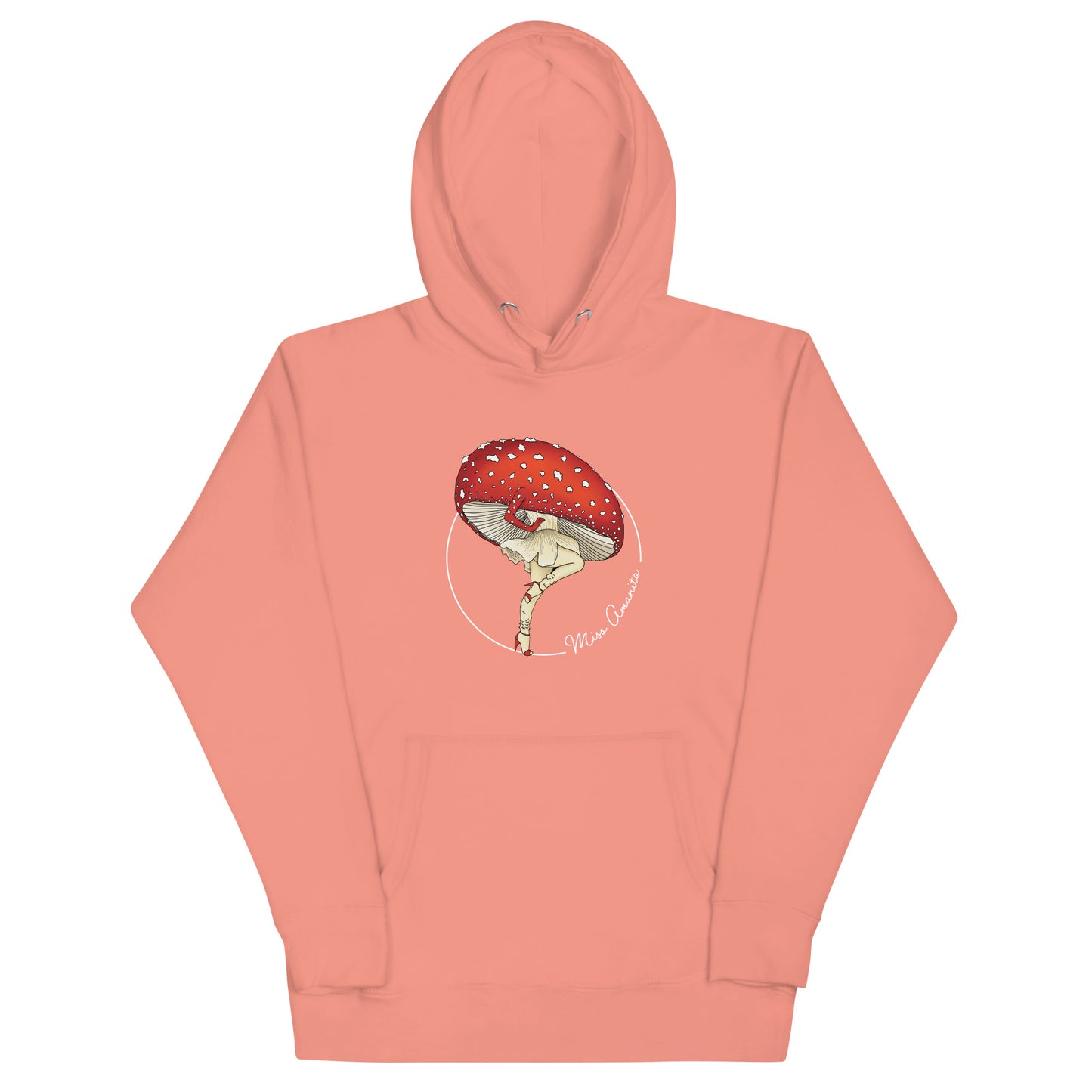 Miss Amanita | Unisex Hoodie | Mushroom Pinup Girl Apparel