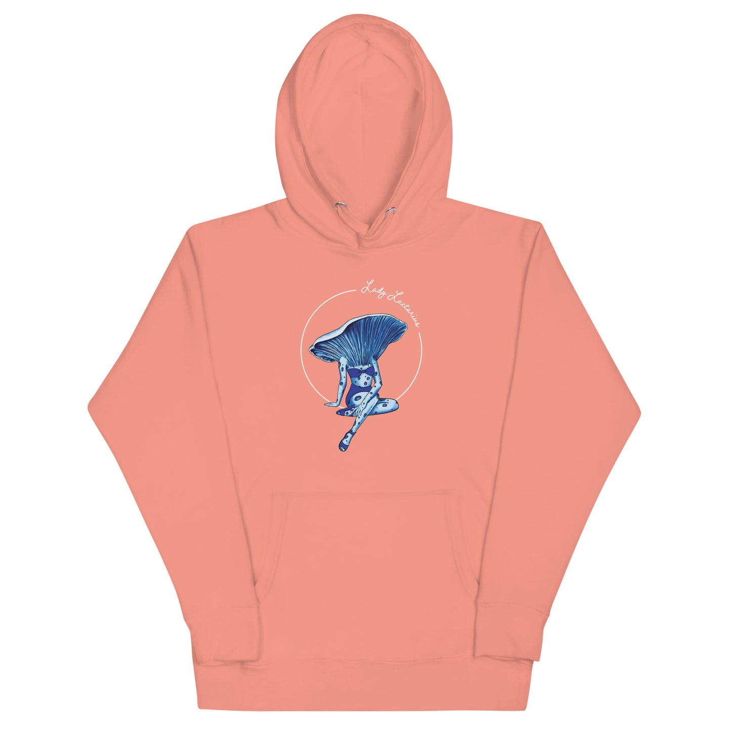 Lady Lactarius | Unisex Hoodie | Mushroom Pinup Girl Apparel