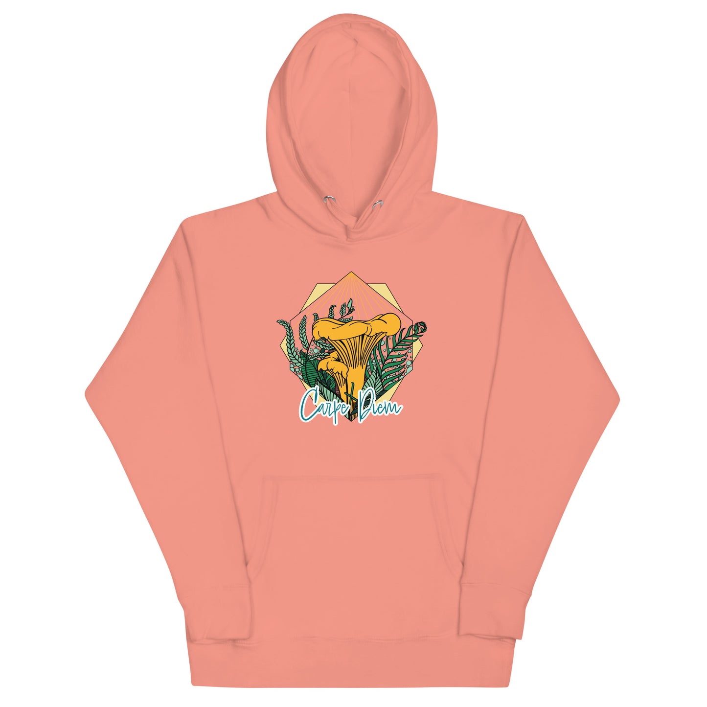 Carpe Diem Chanterelle | Unisex Hoodie | Realistic Mushroom Apparel