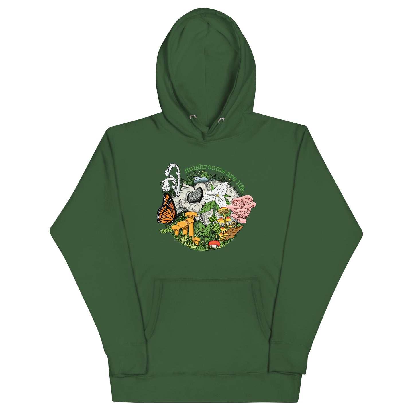 Mushrooms Are Life | Unisex Hoodie | Morbid Mushroom Apparel