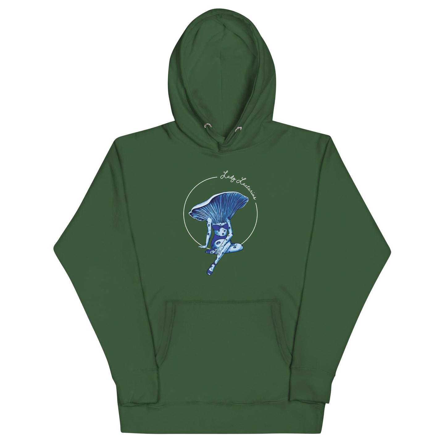 Lady Lactarius | Unisex Hoodie | Mushroom Pinup Girl Apparel