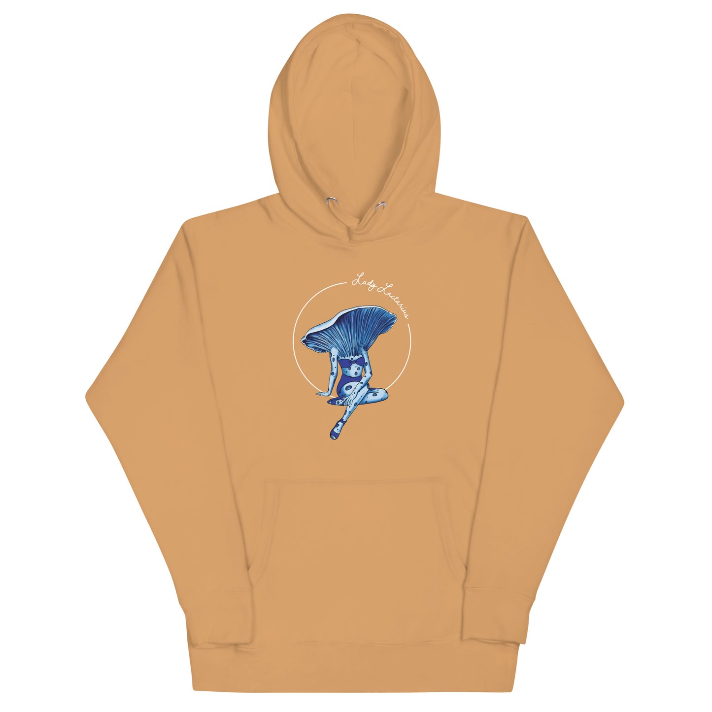 Lady Lactarius | Unisex Hoodie | Mushroom Pinup Girl Apparel