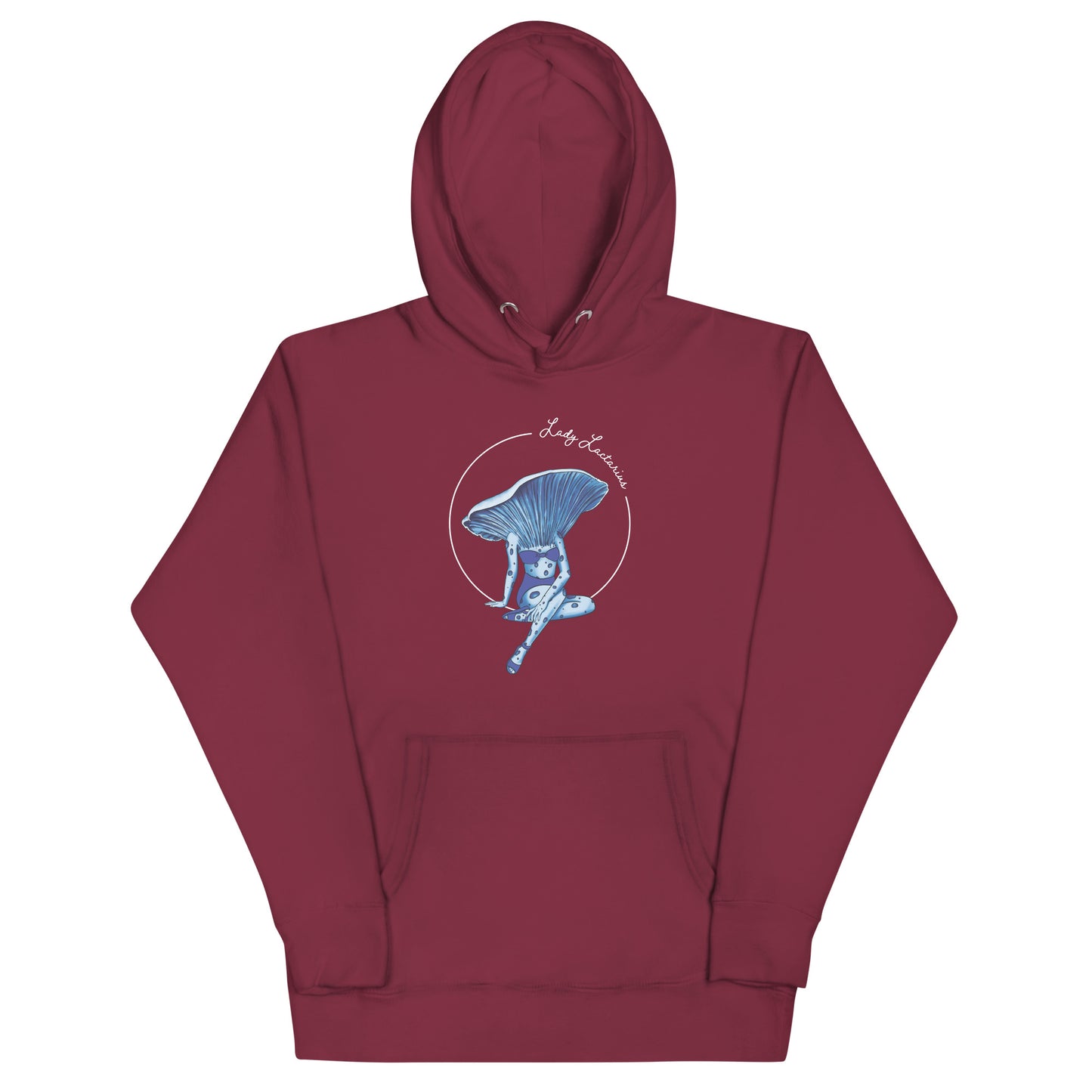 Lady Lactarius | Unisex Hoodie | Mushroom Pinup Girl Apparel