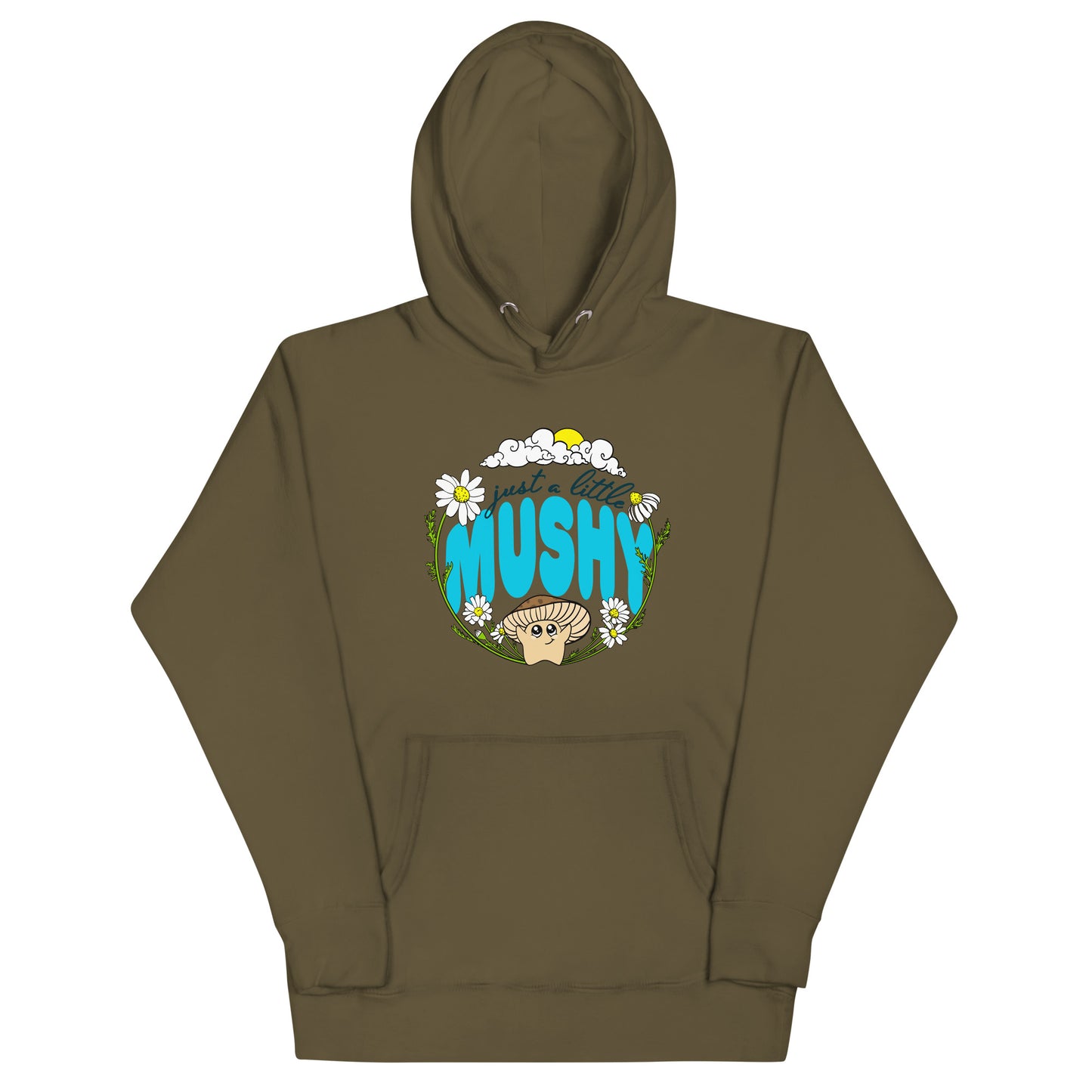 Just A Little Mushy | Unisex Hoodie | Adorable Mushroom Apparel