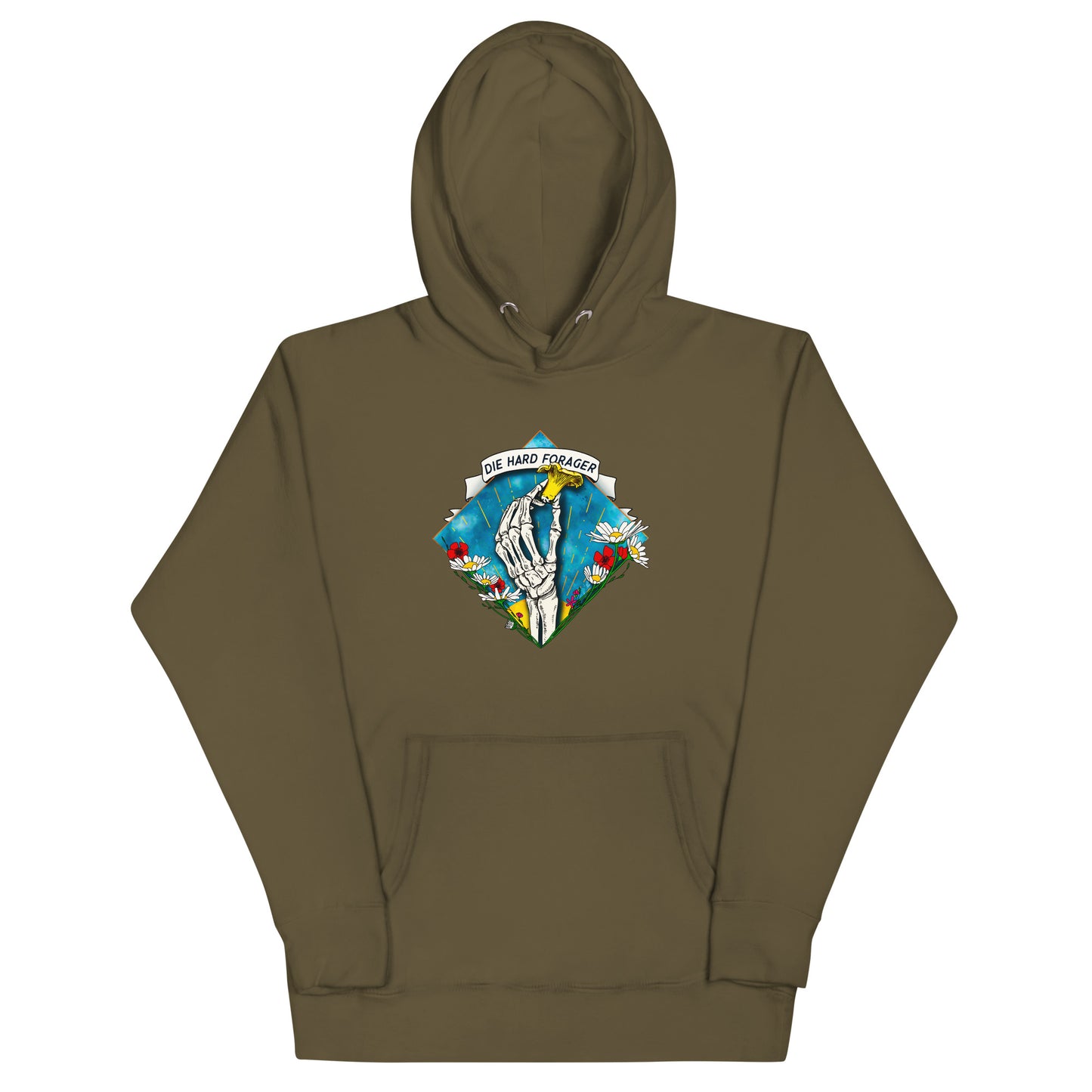 Die Hard Forager | Unisex Hoodie | Morbid Mushroom Apparel