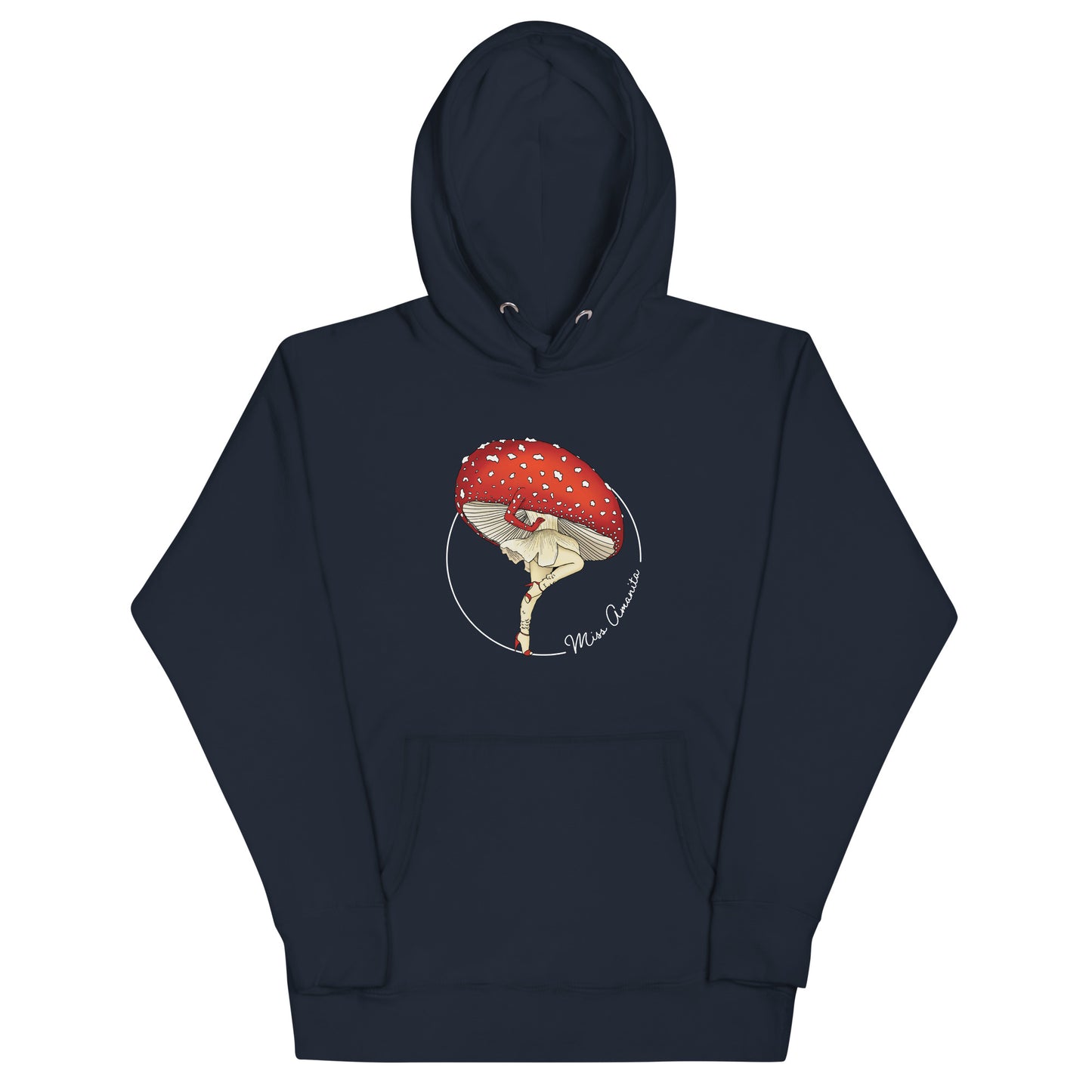 Miss Amanita | Unisex Hoodie | Mushroom Pinup Girl Apparel