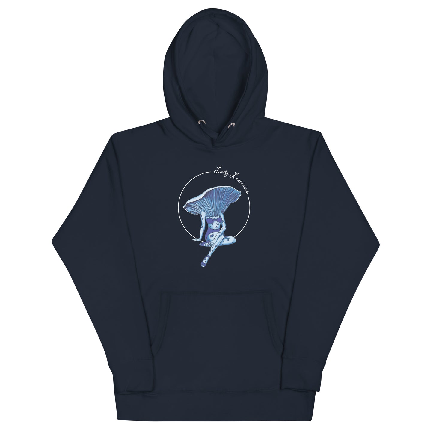 Lady Lactarius | Unisex Hoodie | Mushroom Pinup Girl Apparel