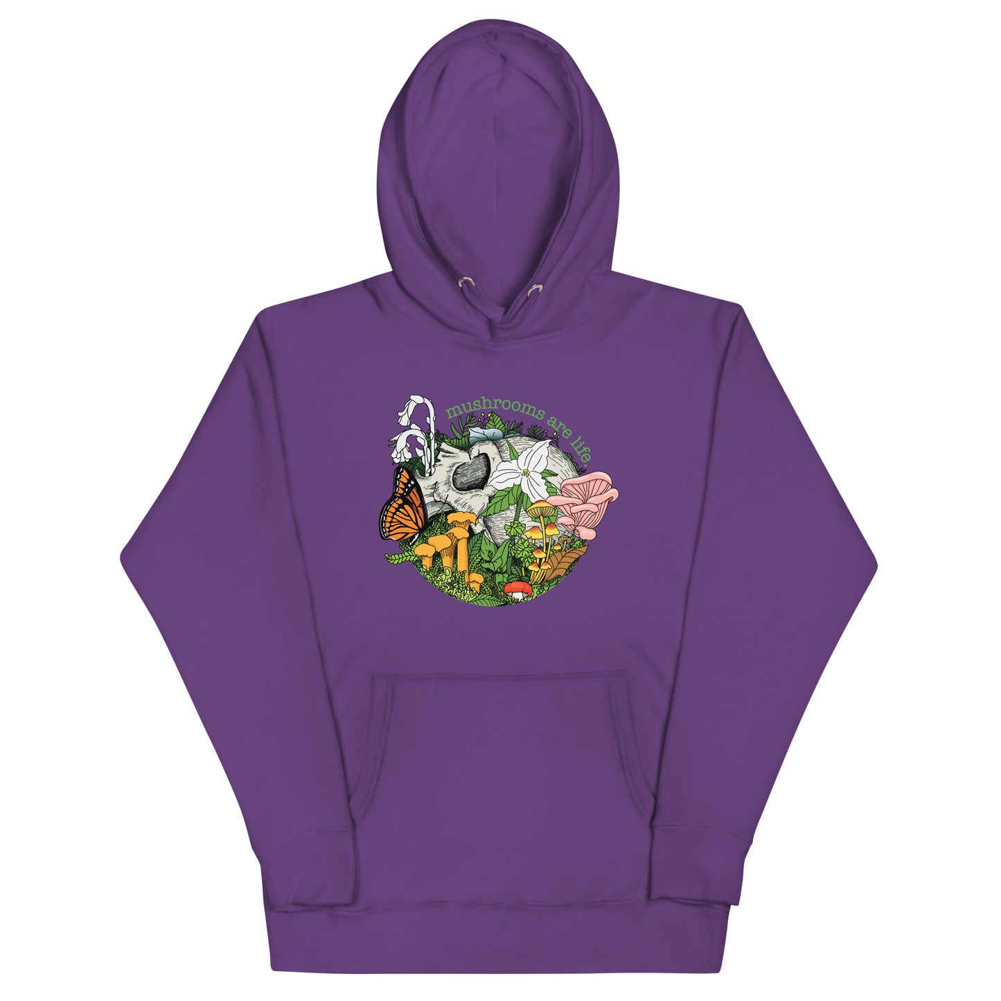 Mushrooms Are Life | Unisex Hoodie | Morbid Mushroom Apparel