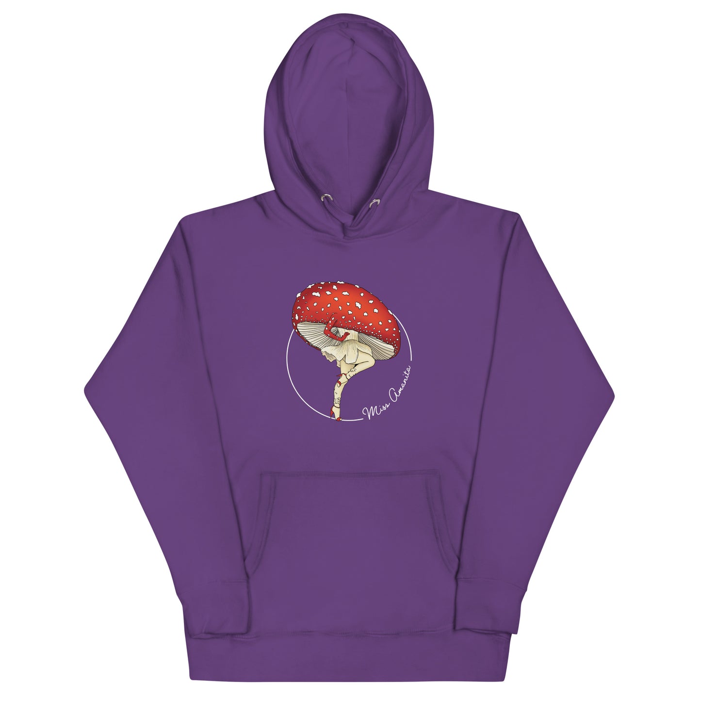 Miss Amanita | Unisex Hoodie | Mushroom Pinup Girl Apparel