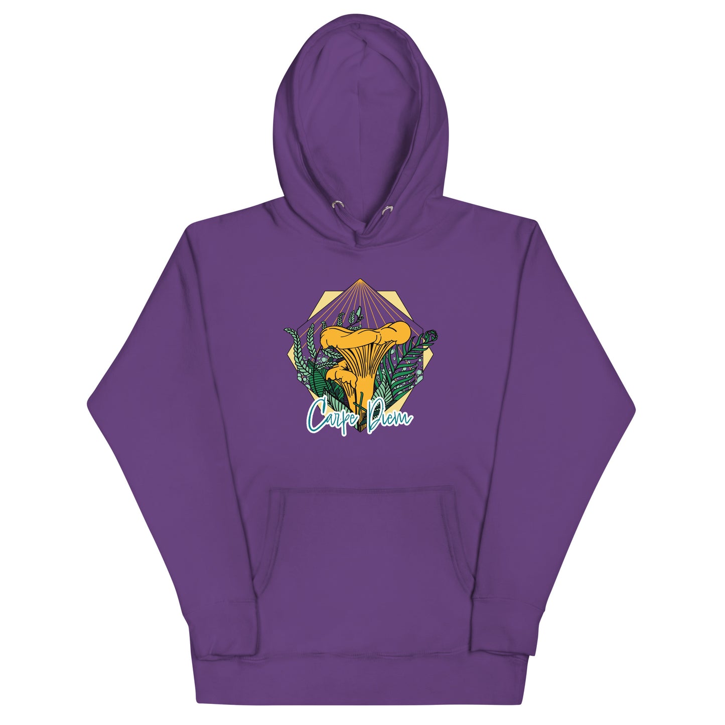 Carpe Diem Chanterelle | Unisex Hoodie | Realistic Mushroom Apparel