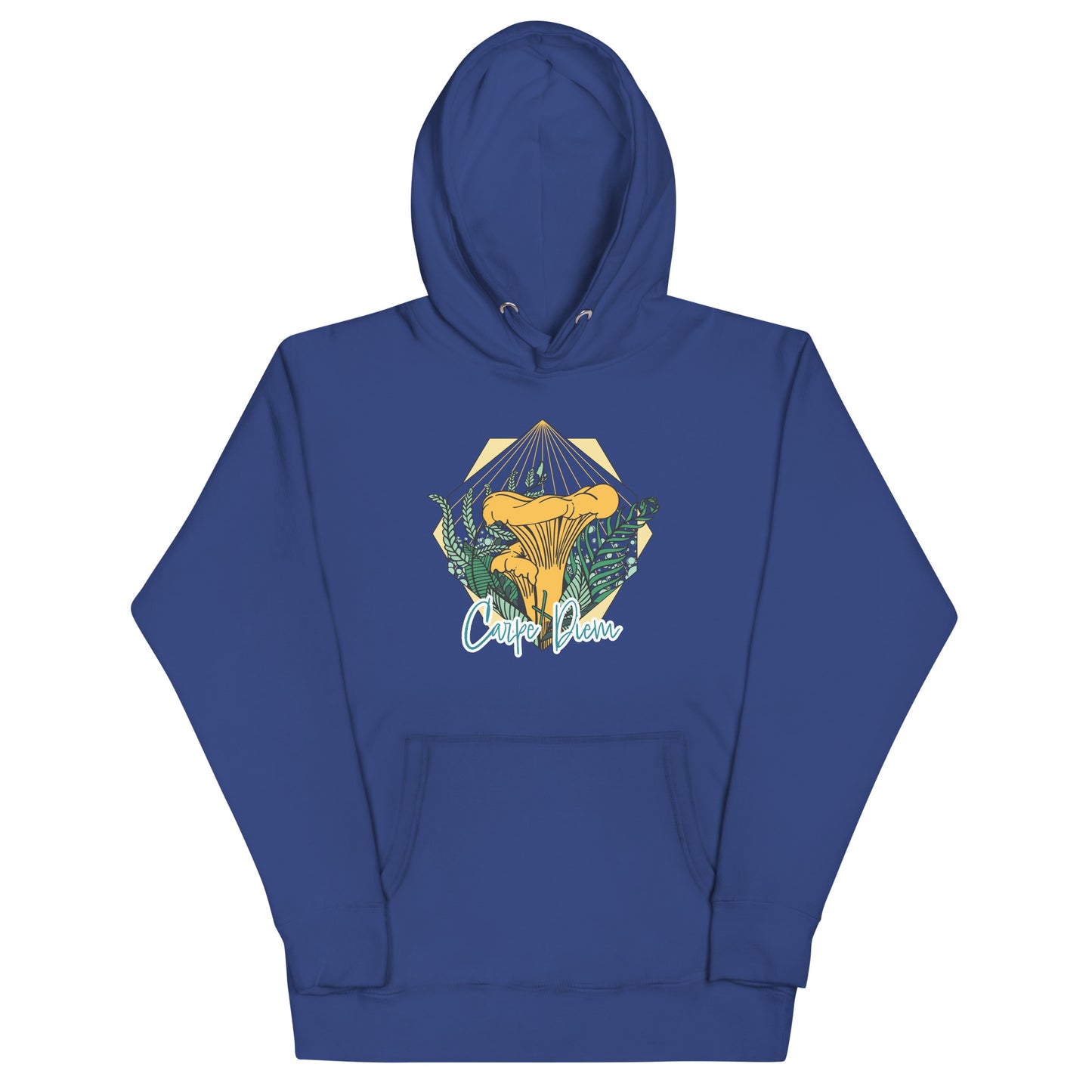 Carpe Diem Chanterelle | Unisex Hoodie | Realistic Mushroom Apparel